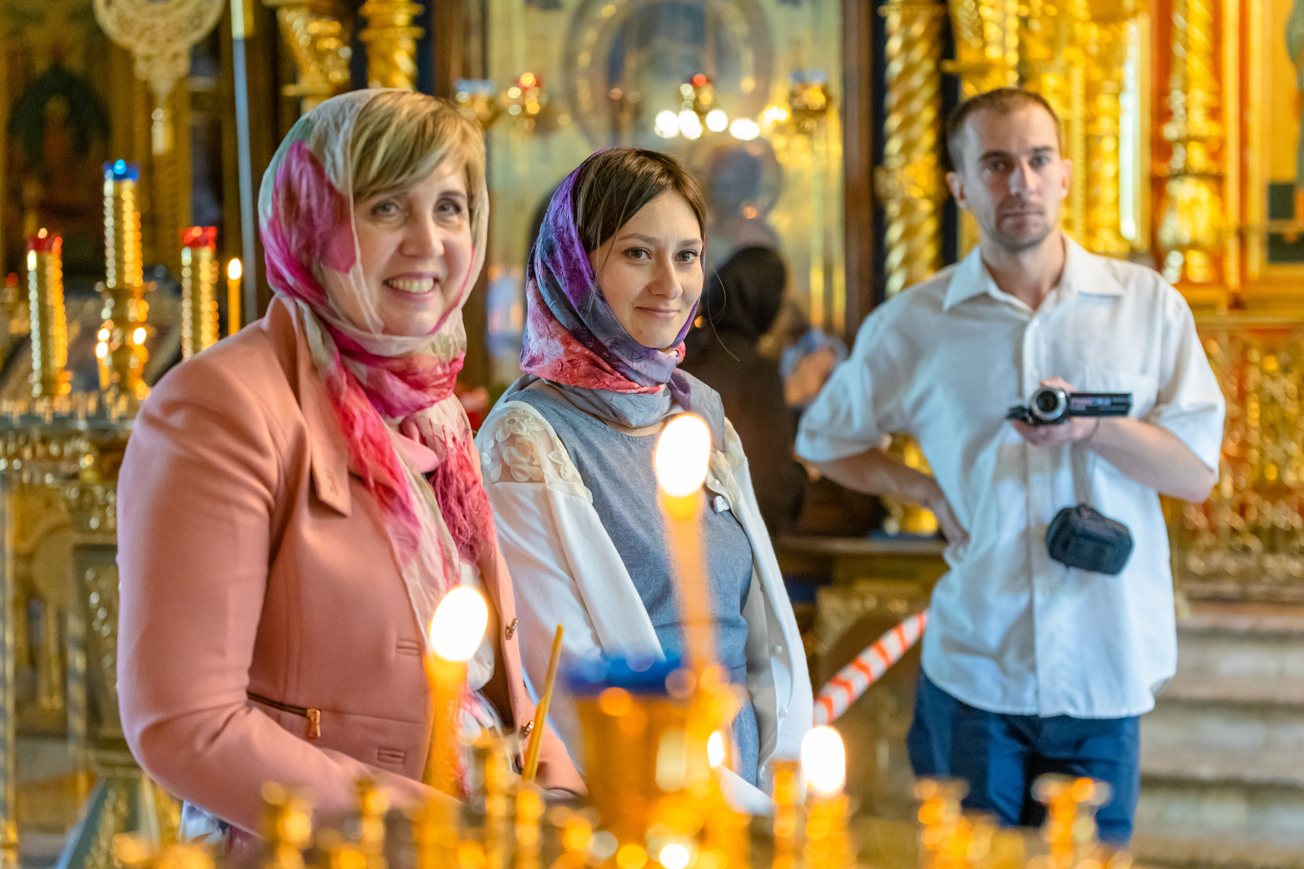 Солнечные крестины тройняшек. Репортажный фотограф Семён Борисов | Москва