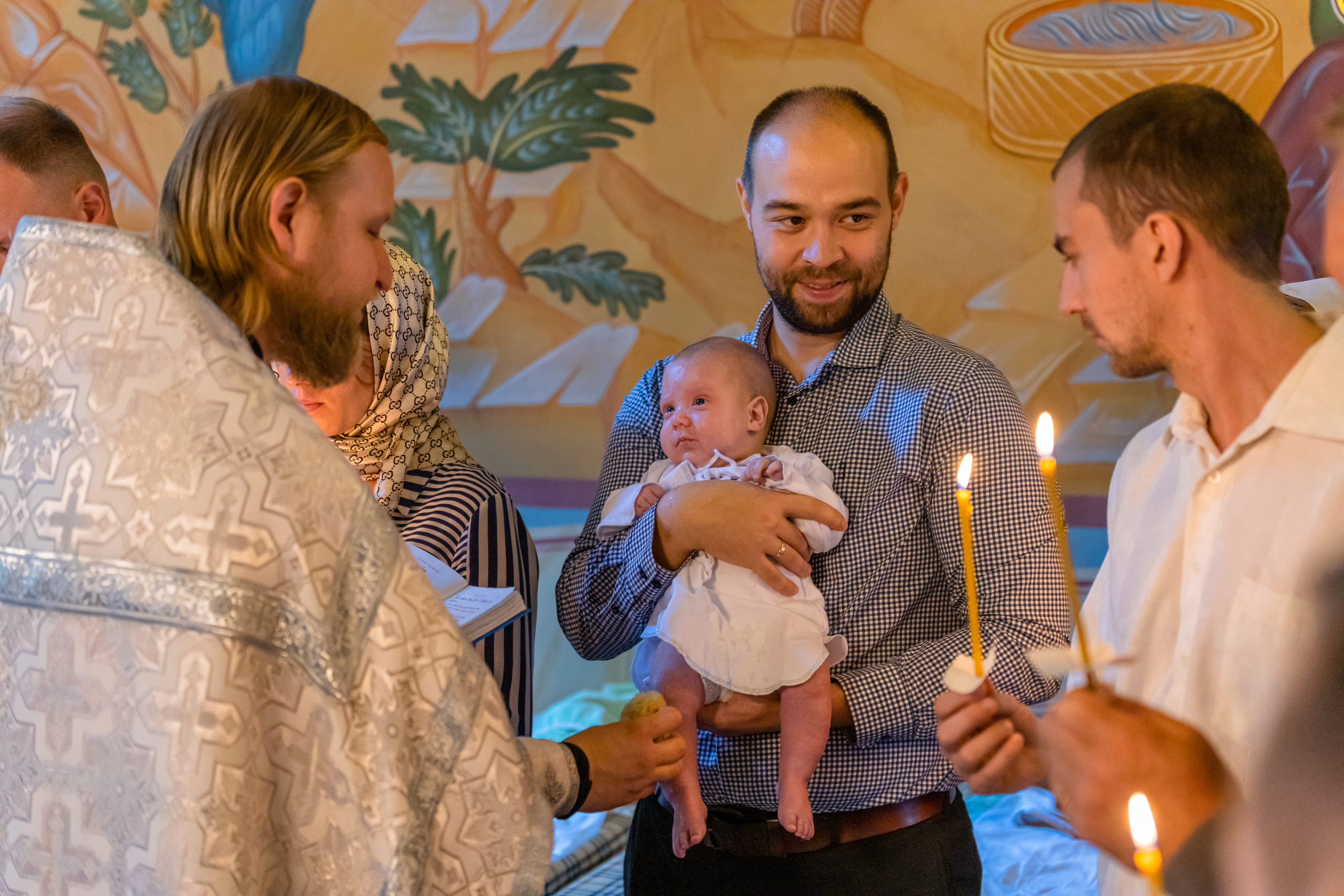 Солнечные крестины тройняшек. Репортажный фотограф Семён Борисов | Москва
