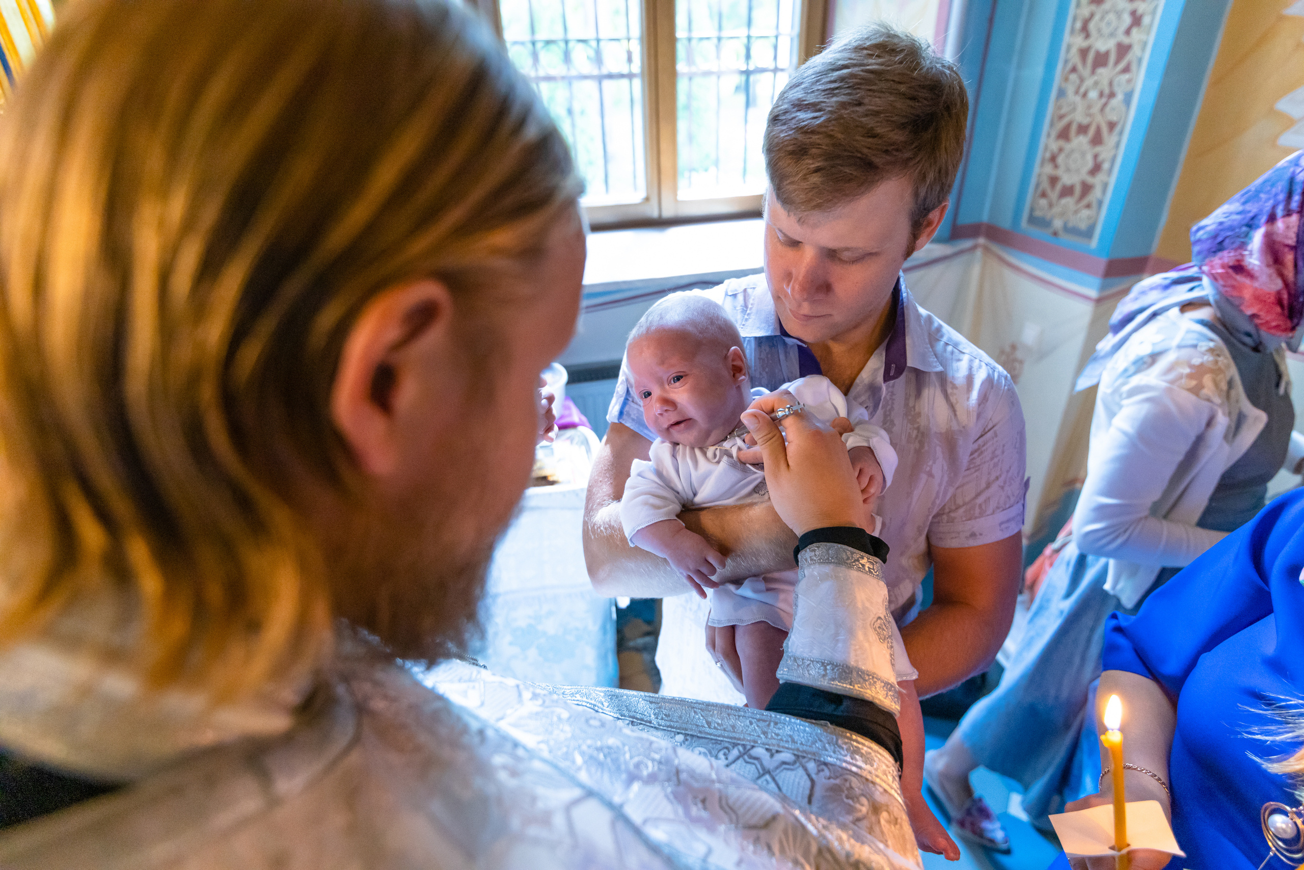 Солнечные крестины тройняшек. Репортажный фотограф Семён Борисов | Москва