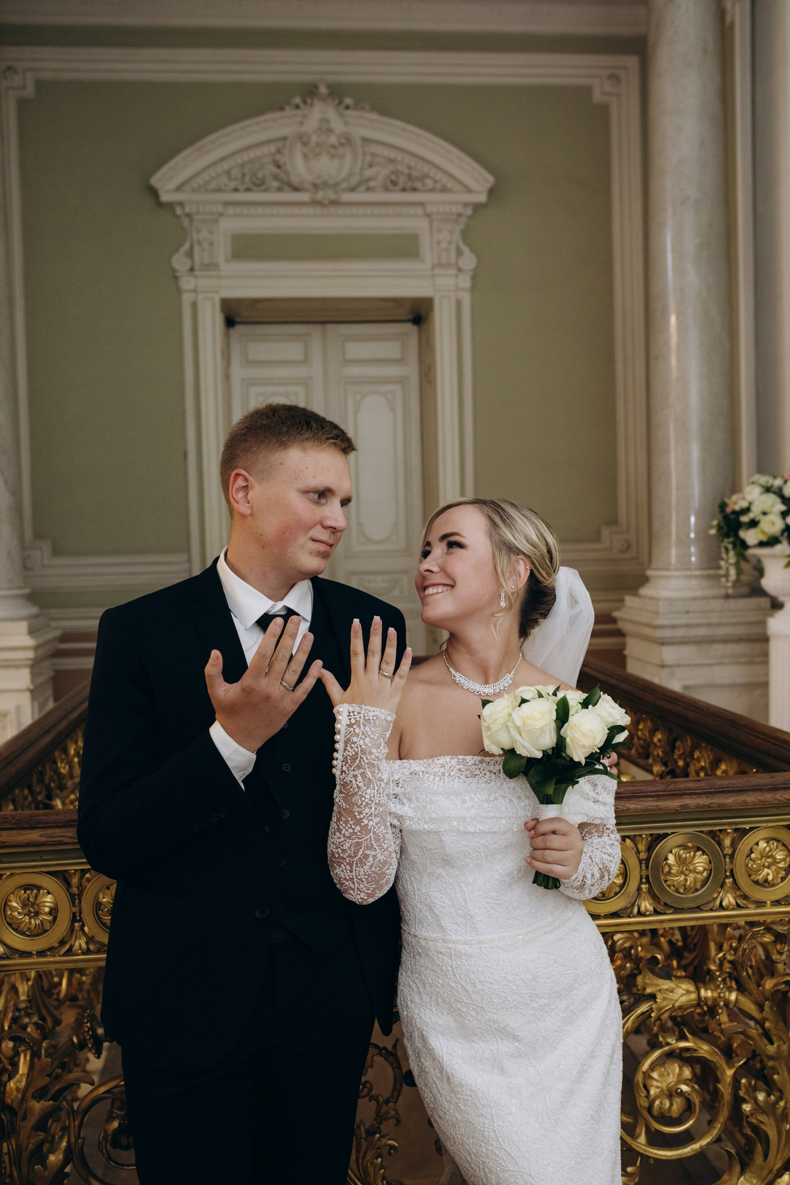 Свадебная регистрация в Загсе на Английской Набережной в Санкт-Петербурге. Фотограф в Санкт-Петербурге Разиля Идиятуллина