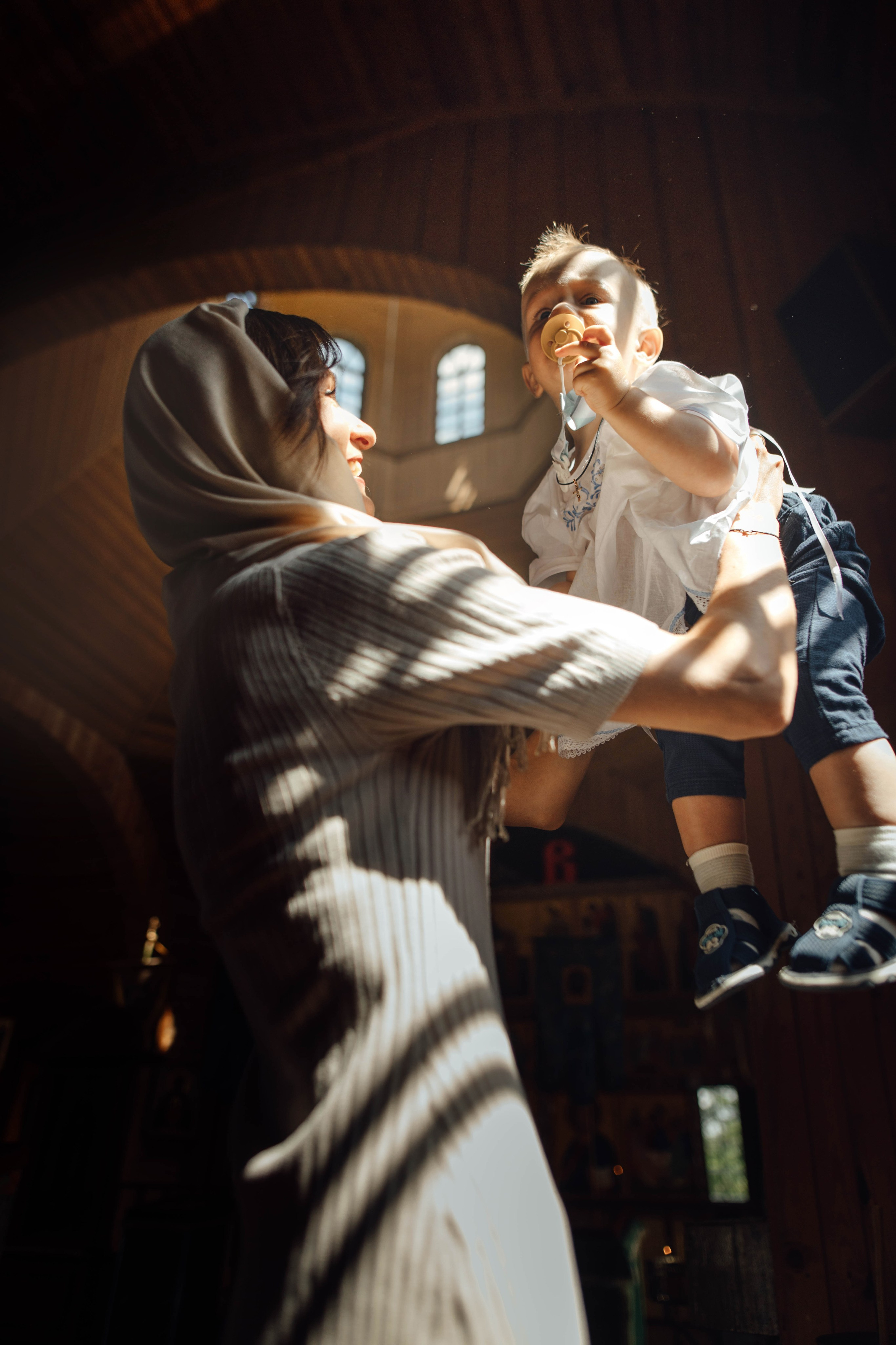 Крещение Тимофея, д. Киевец, храм Святой Троицы, август 2025