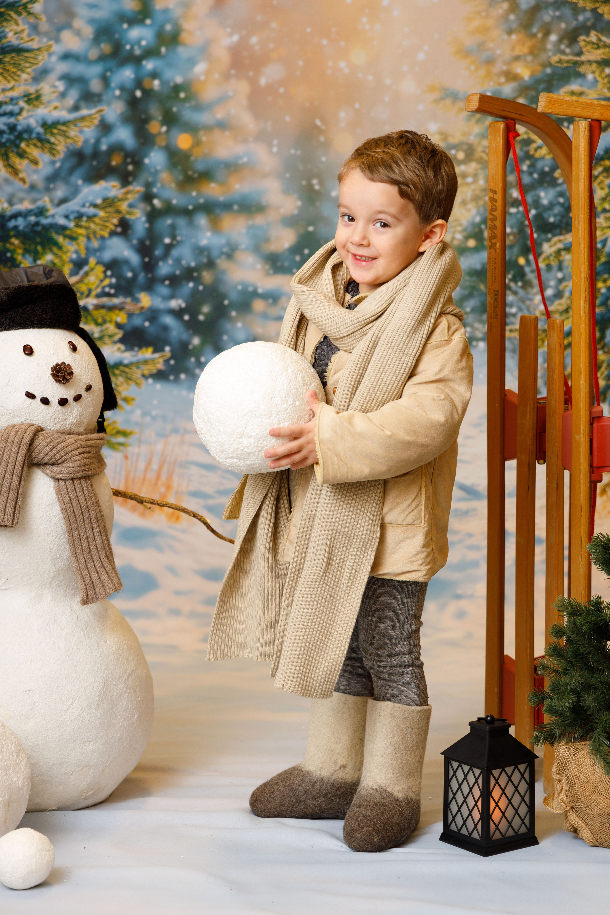 Зимний лес. Детская фотостудия Москва