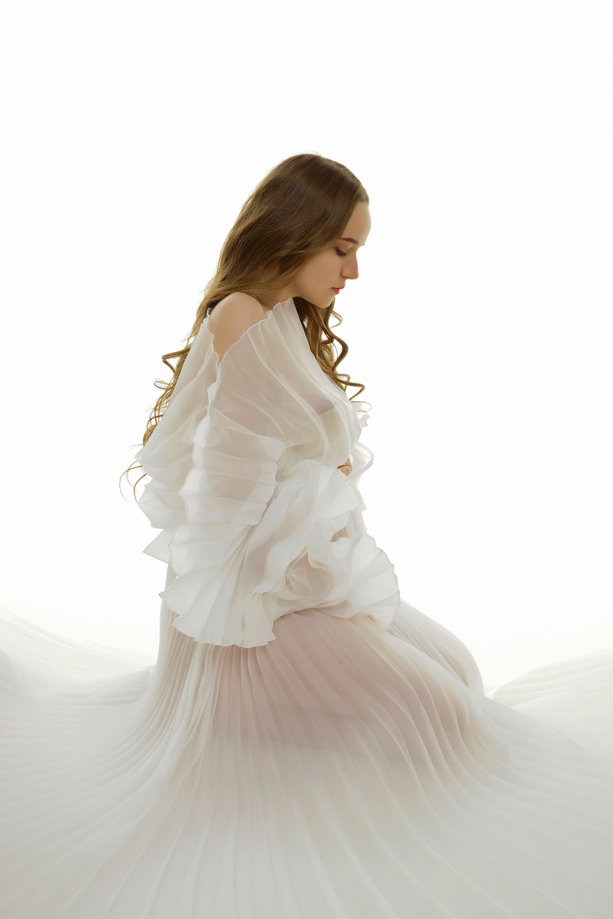 Съёмка беременности в моей фотостудии «НЕБО». Женский фотограф в Химках Алёна Ленёва