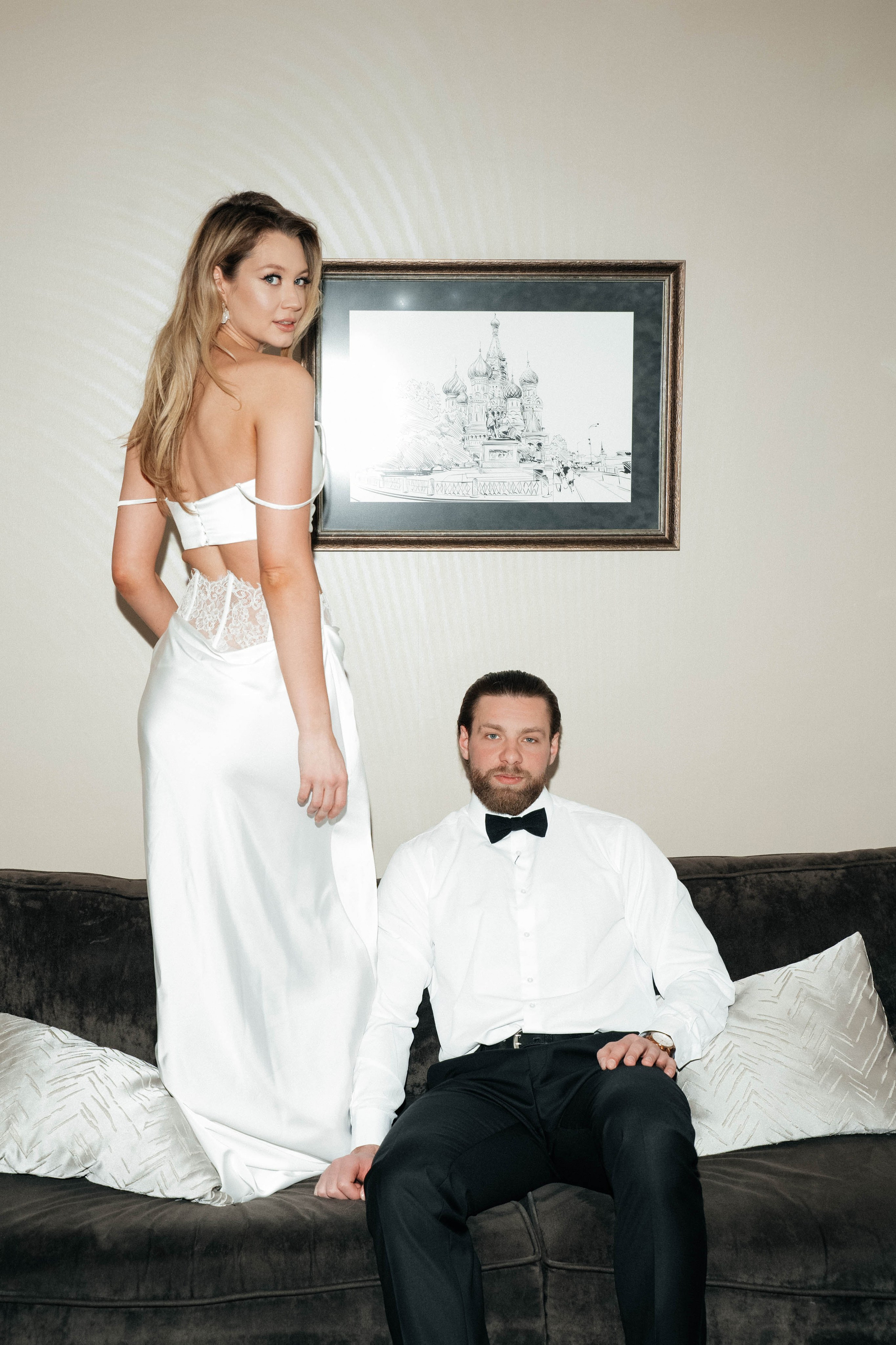 Алексей и Анастасия, творческая съемка в отеле Амбассадор. Свадебный фотограф Москва Александра Аверкова