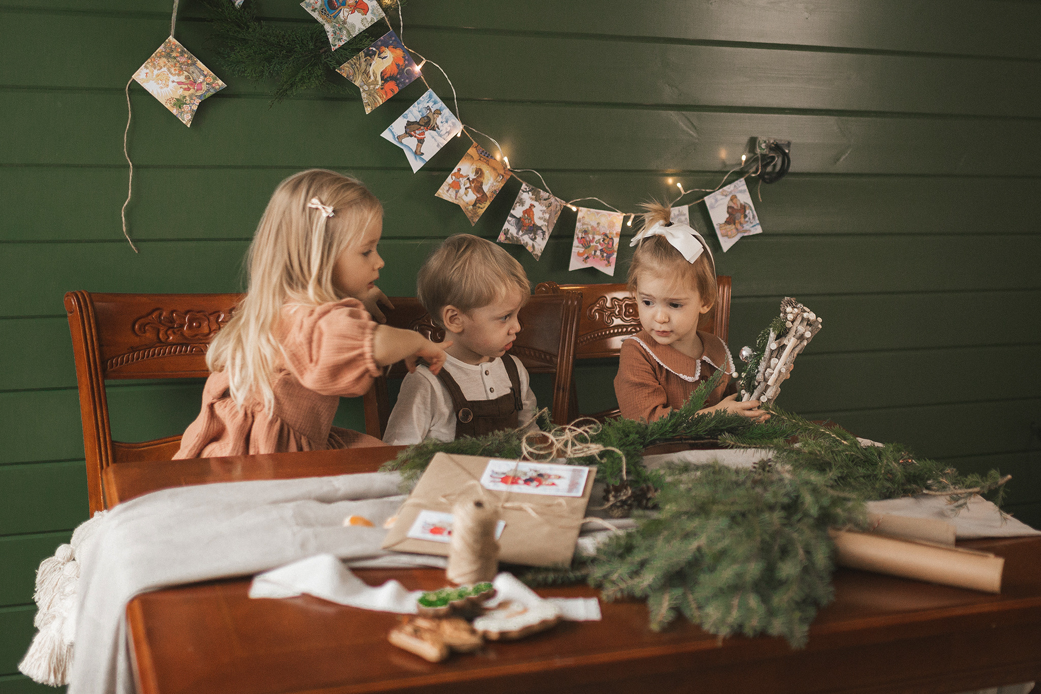 Новогодняя в загородном домике. Семейный фотограф в Москве Марина Петра
