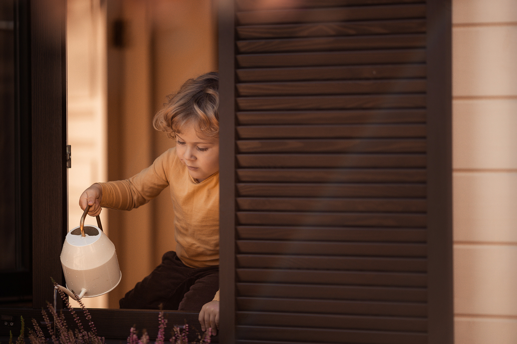 Осеннее утро мамы с сыном. Семейный фотограф в Москве Марина Петра