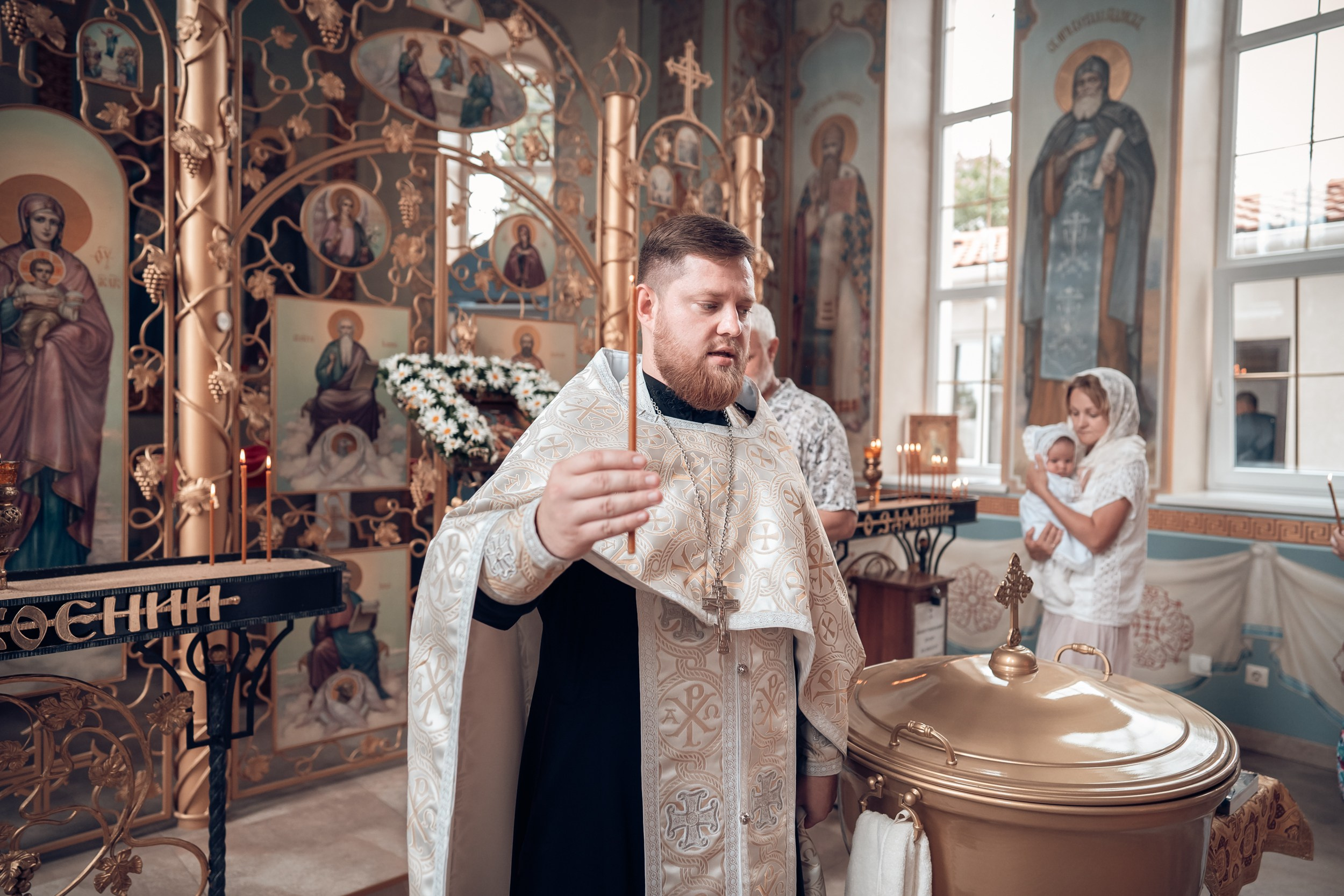 Крещение в храме св.Андрея Первозванного г. Севастополь. Церковный фотограф Севастополь
