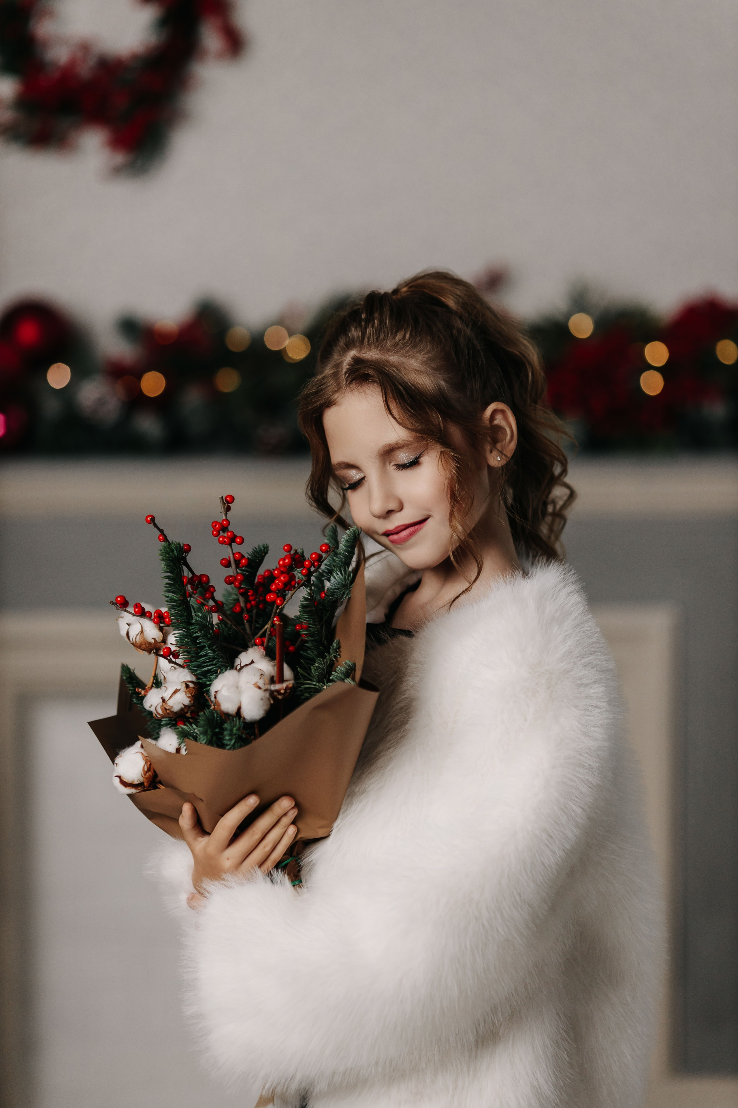 Новогодние портретики с Евой). Семейный и детский фотограф в Пскове и Санкт-Петербурге Яна Калинина