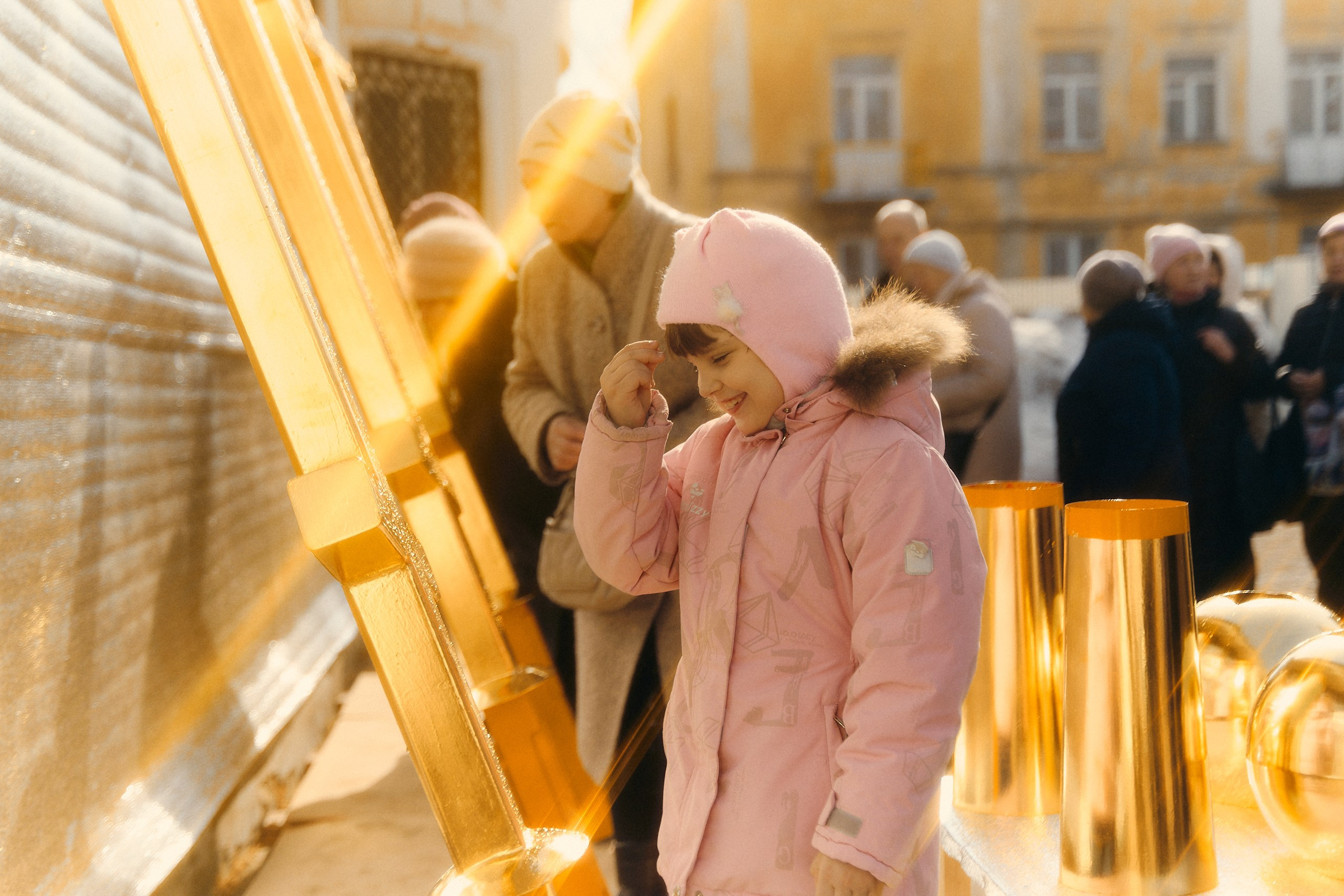 Освящены четыре накупольных креста для Георгиевской церкви в Торжке