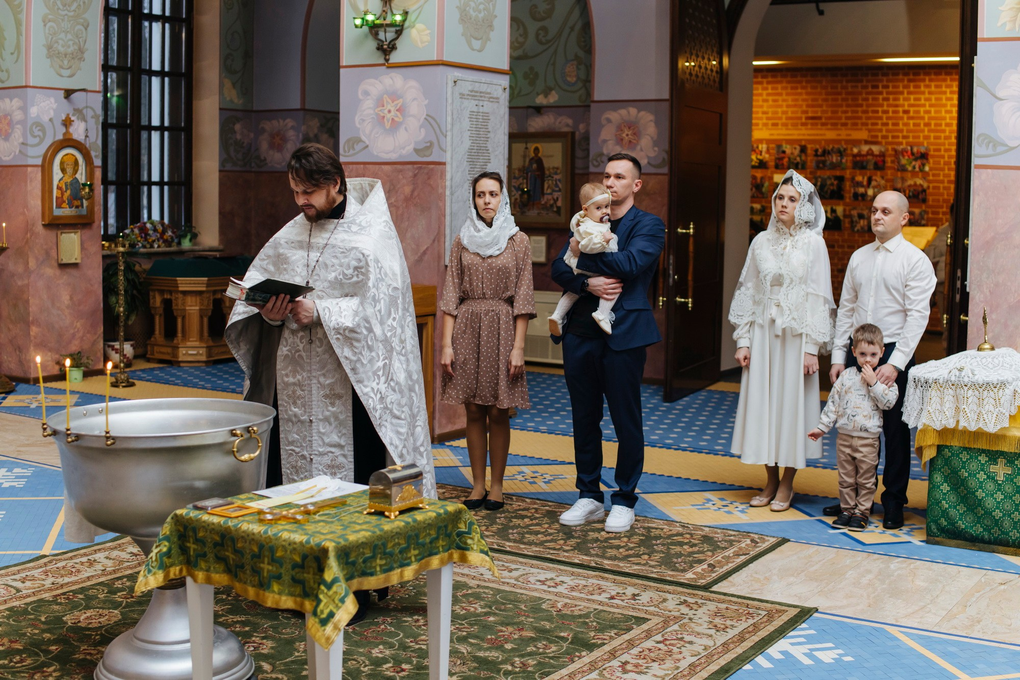 Крещение Церковь Сергия Радонежского г. Пушкин. Фотограф на крещение в Санкт Петербурге