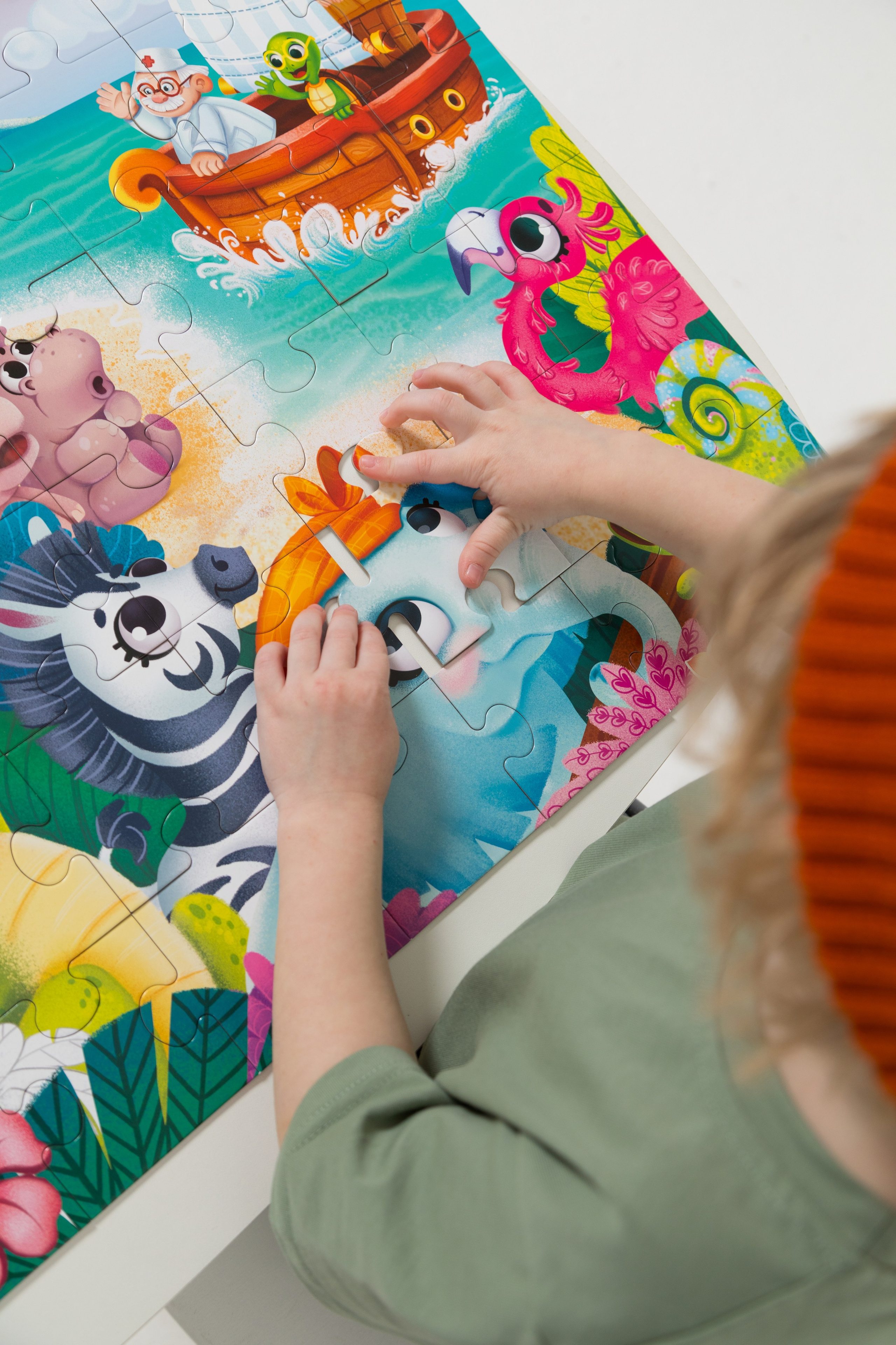 Имиджевая и каталожная съёмка для бренда детских пазлов. Детский и контент фотограф Надя Волкова Санкт-Петербург