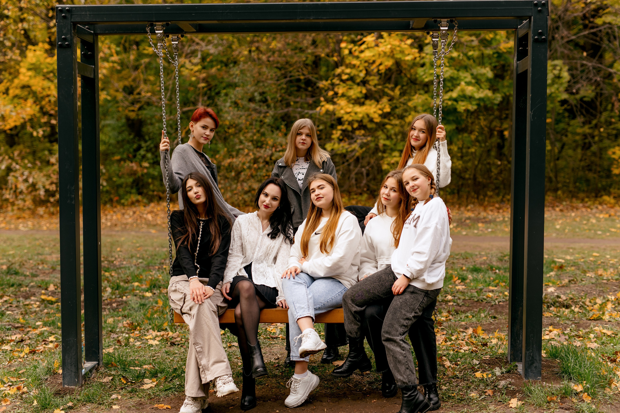 11 класс осенью в роще. Свадебный и семейный фотограф в Туле и области Маша Костина