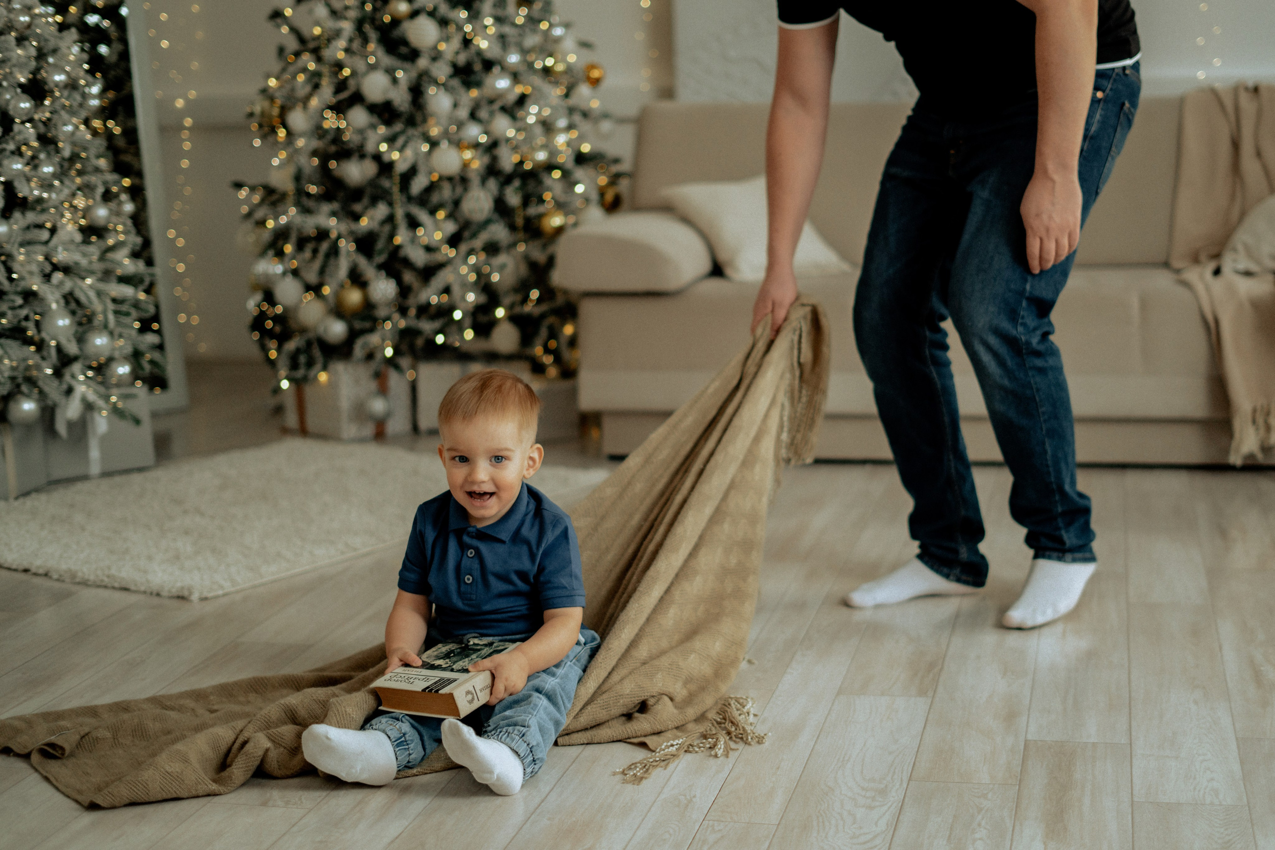 Студийная Новогодняя семейная съемка. Фотограф сахалин