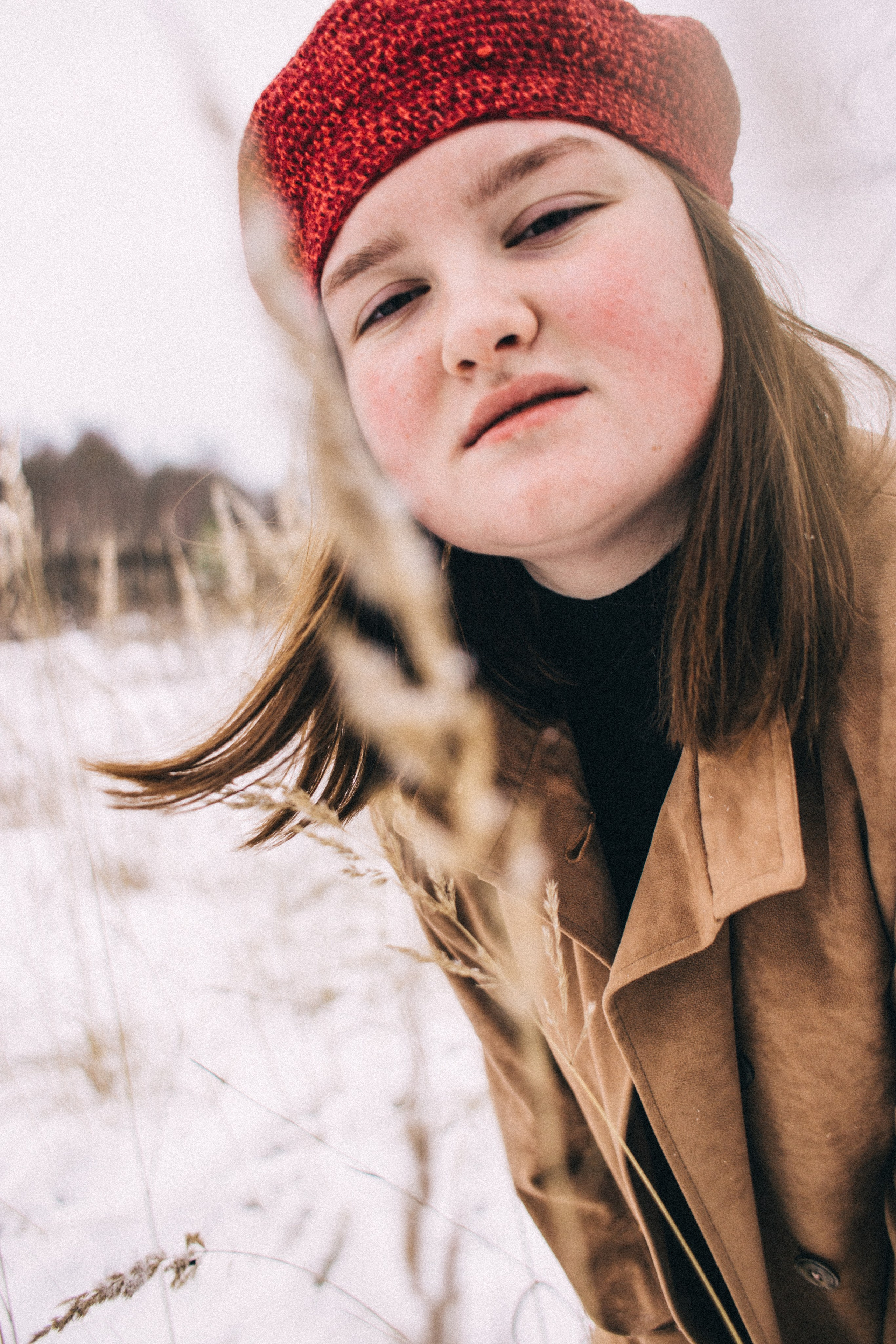 Олеся. Зимнее поле. Фотограф в Нижнем Новгороде