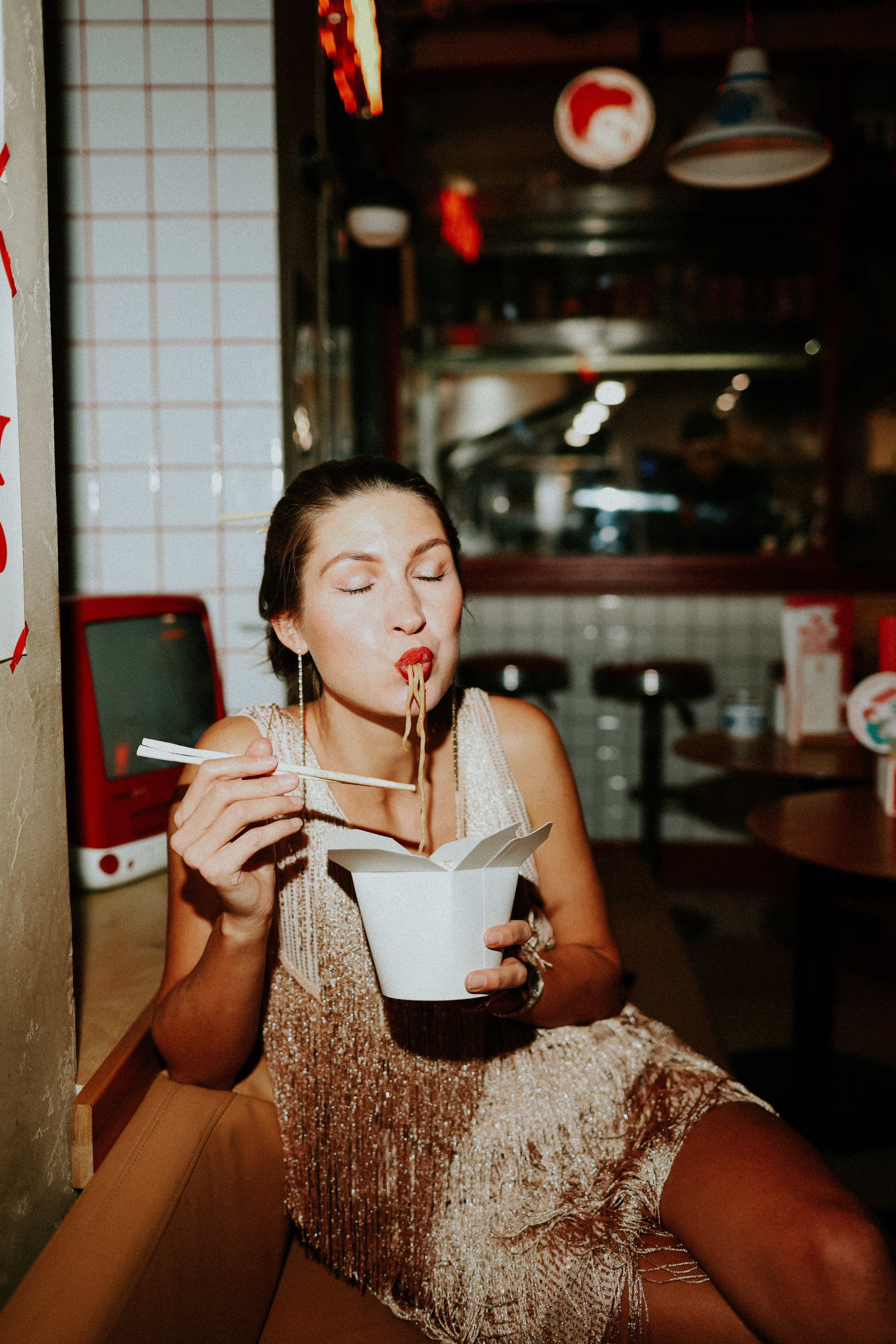 Фотосет в лапшичной. Женский фотограф в Москве Ксения Казакова