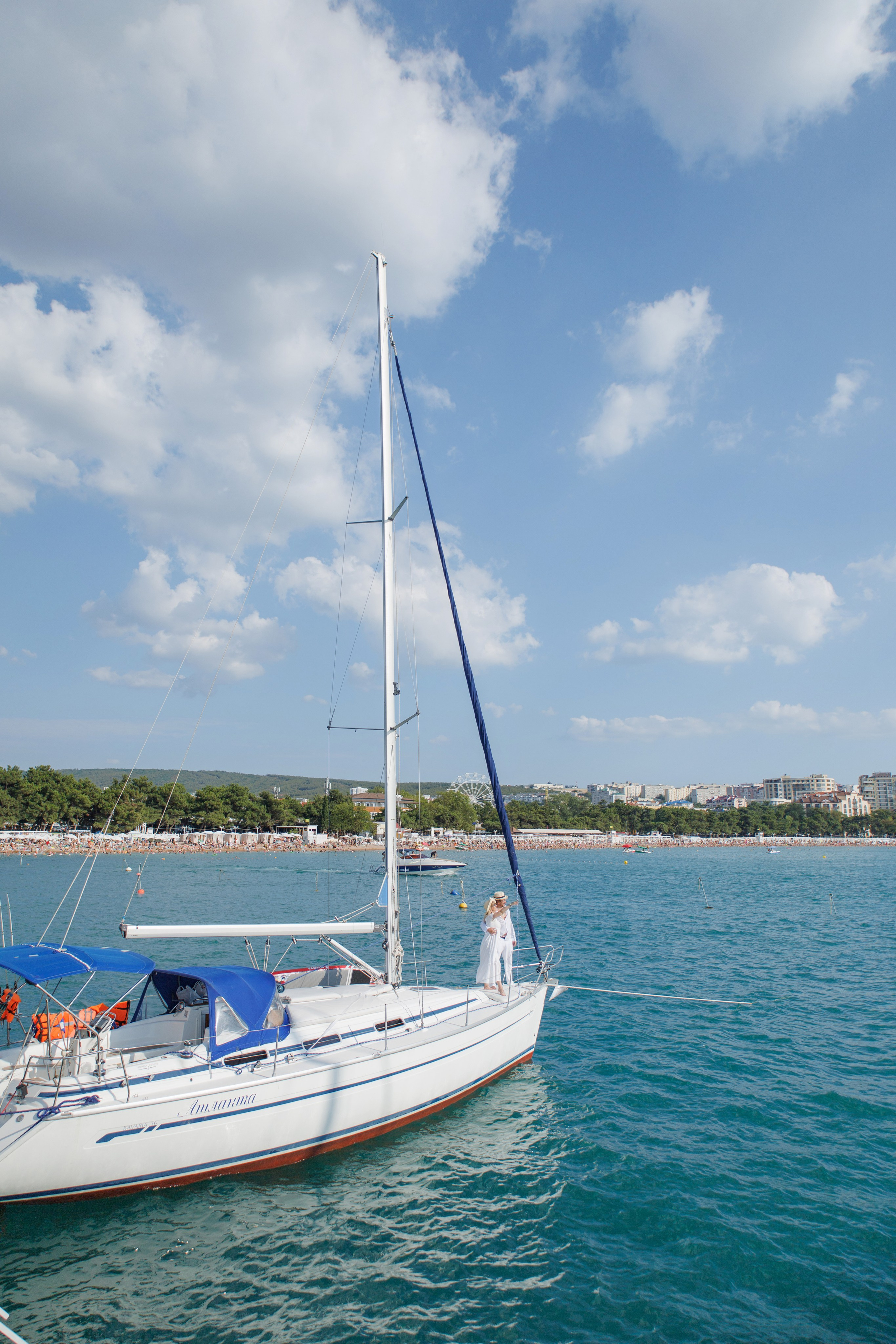 Лавстори на яхте. Семейный и портретный фотограф в Геленджике Любовь Бодрова