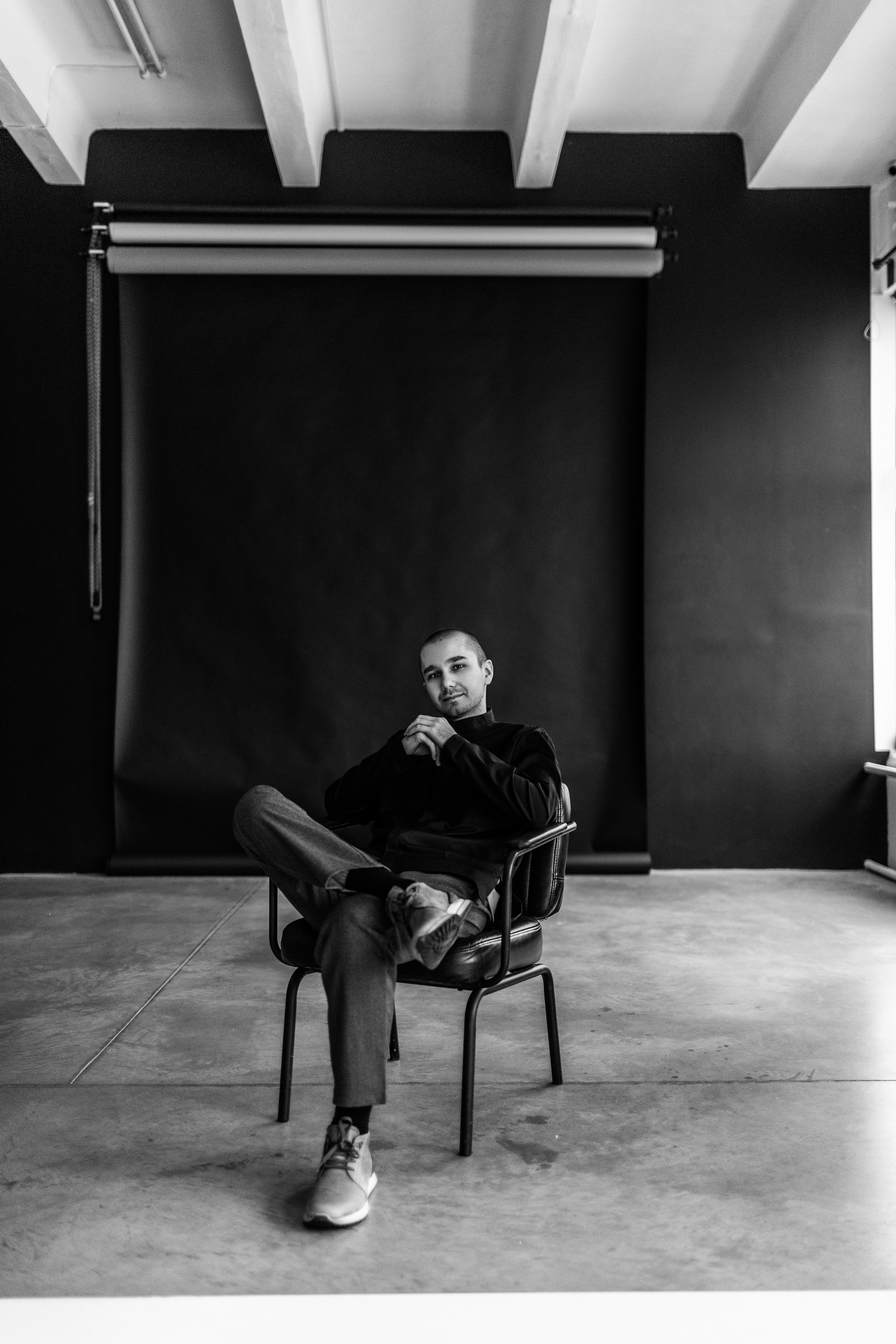 Элегантный черно-белый портрет от профессионального фотографа Евгении Безрук