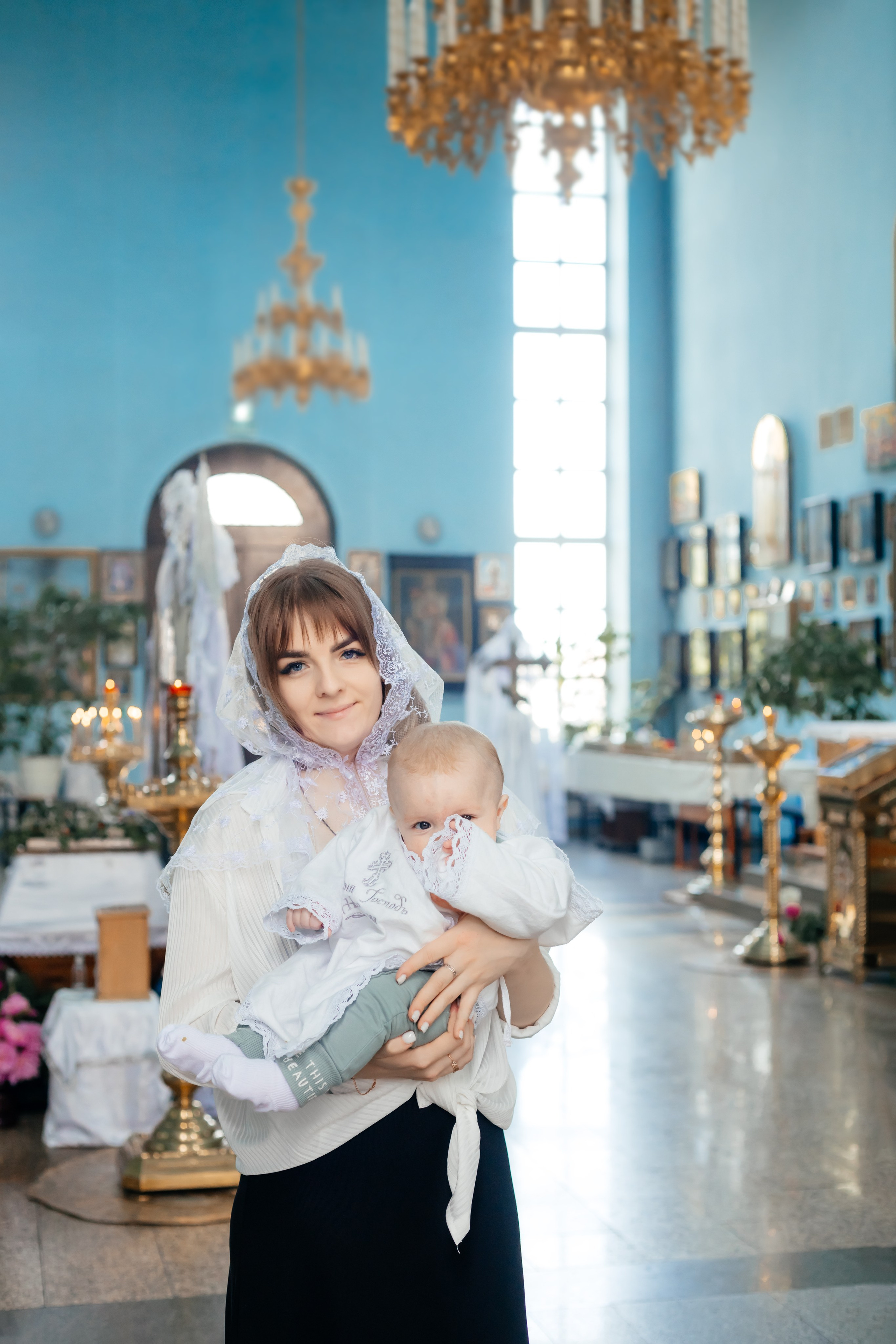 Съемка таинства крещения в Тихорецке. Свадебный и семейный фотограф в Краснодарском крае Мария Данилкина