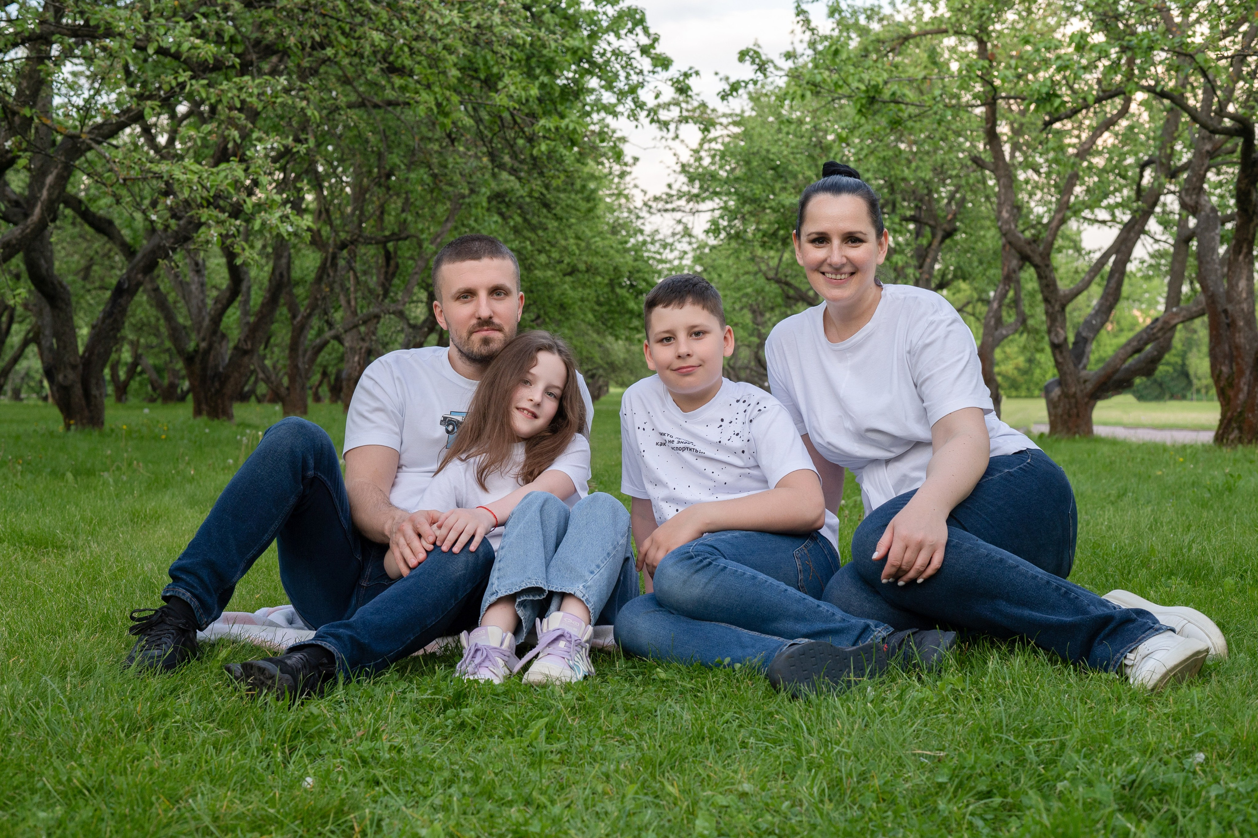 Наташа с семьей. Портретный, семейный фотограф Марина Моисеева