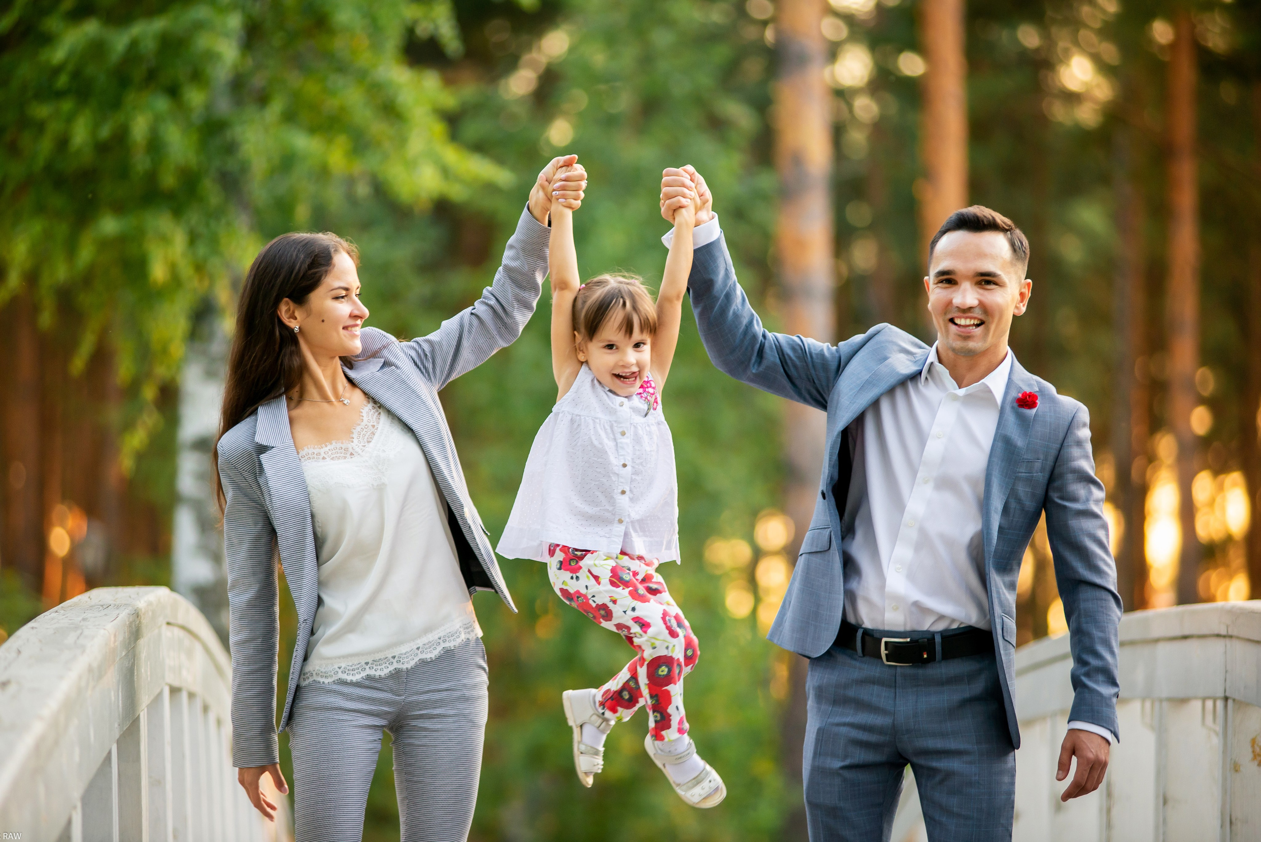 Денис, Алина и маленькая Вера. Свадебный фотограф в Рязани Вагнер Владимир