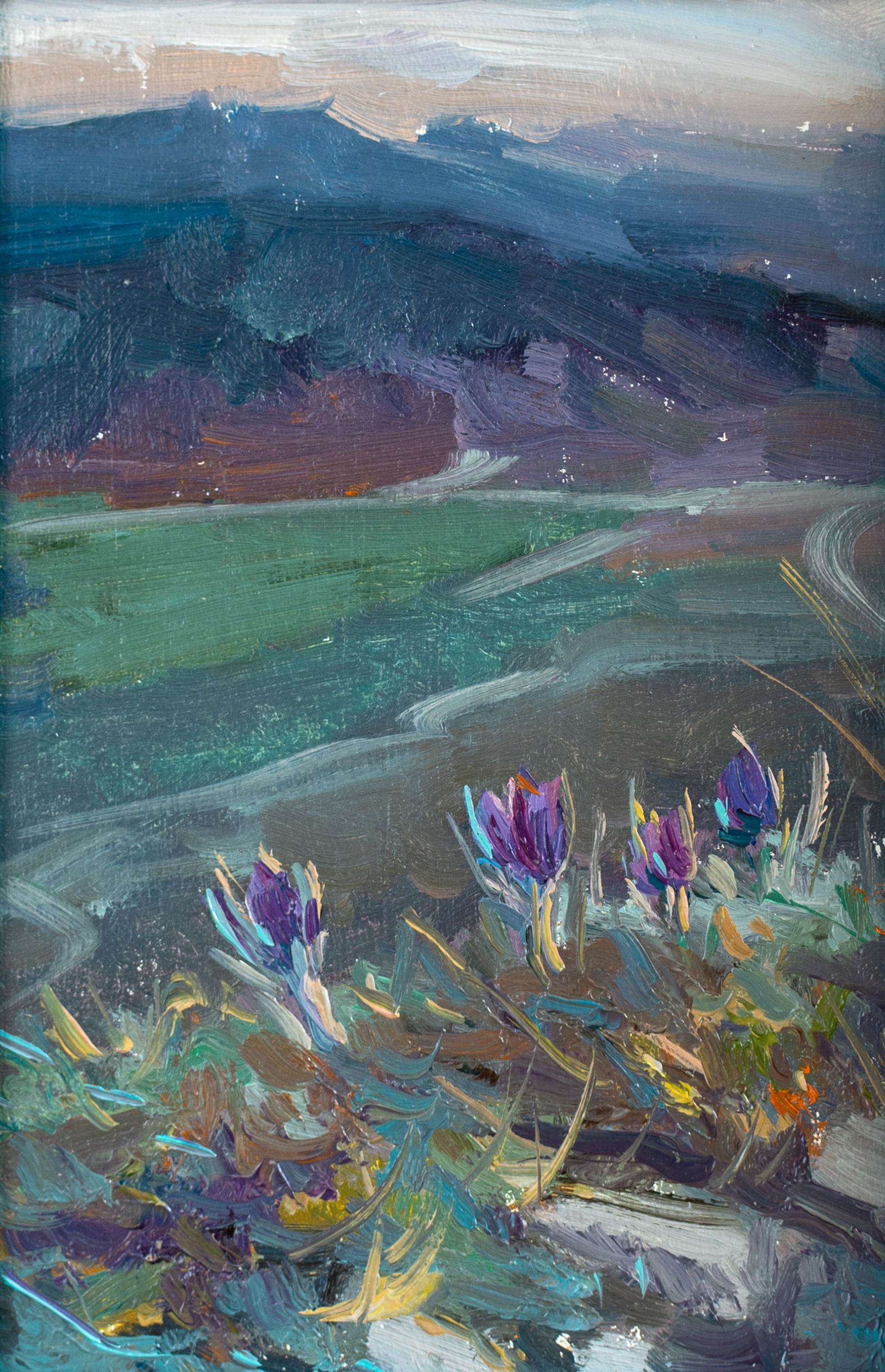 "Умиротворение" картон, масло 15х10 см, 2025г