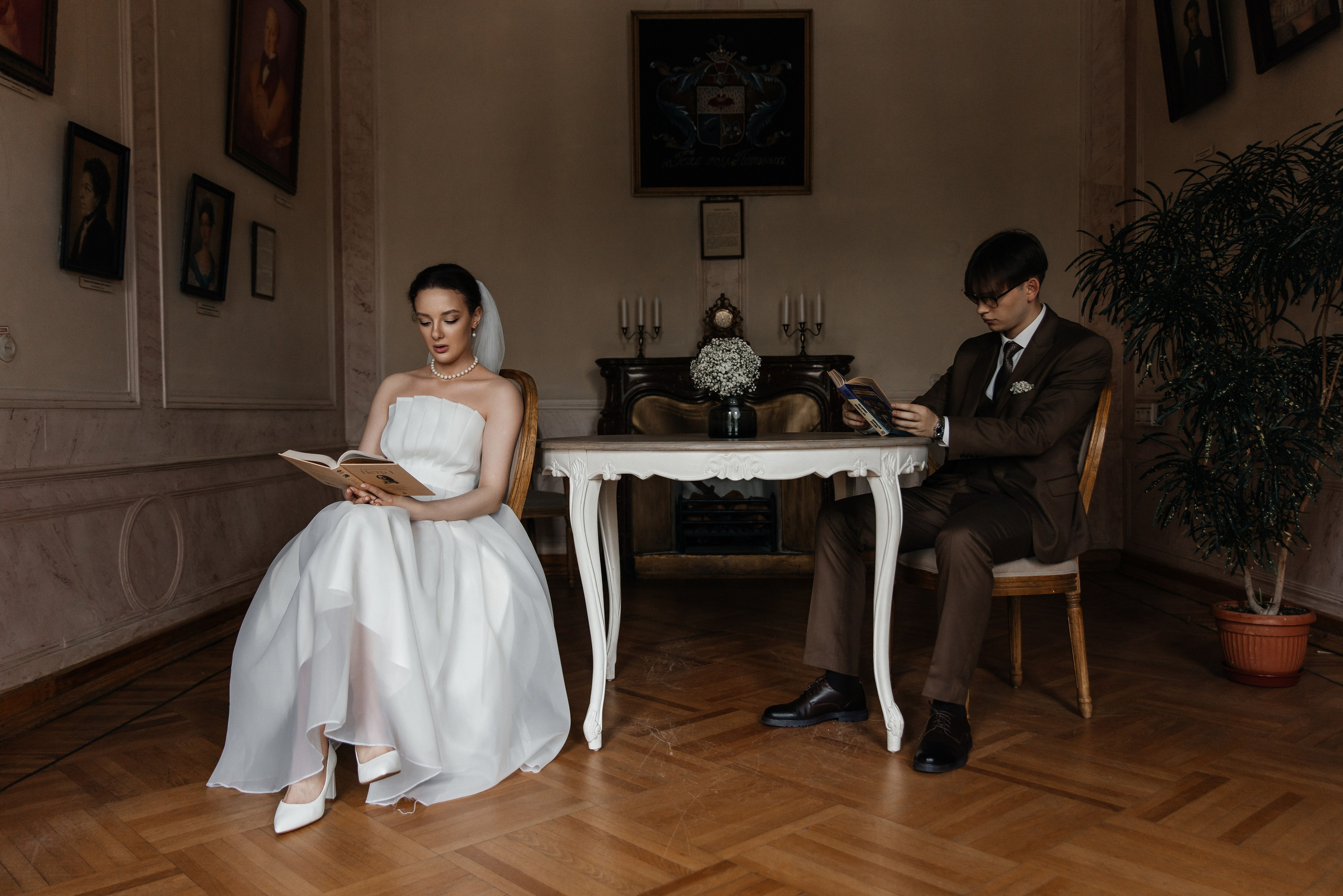 Вероника и Юрий|Савеловский|Библиотека им. Пушкина. Фотограф Москва Шептаев Артём