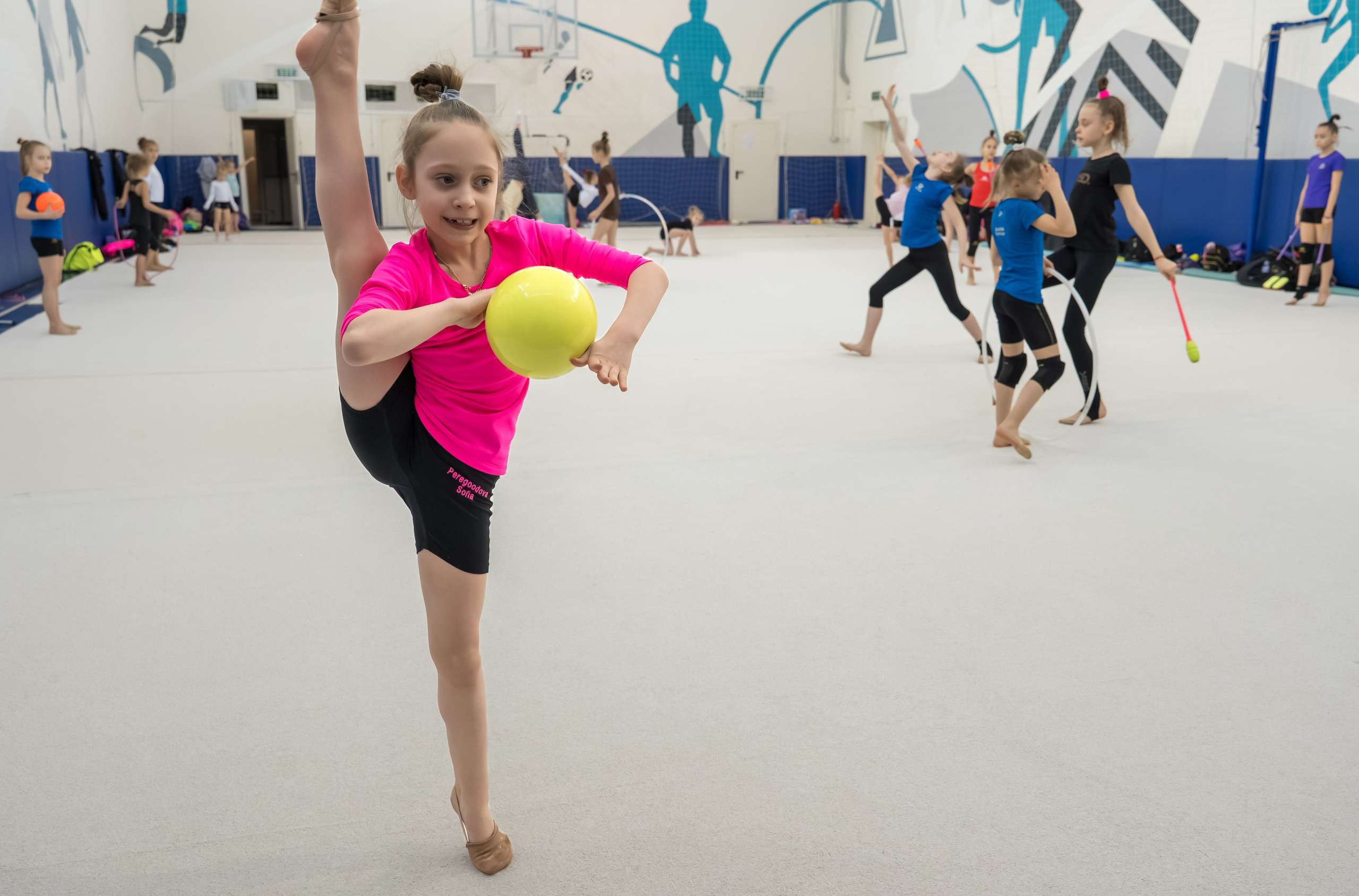 Тренировочный процесс. Художественная гимнастика. Фотограф в Москве