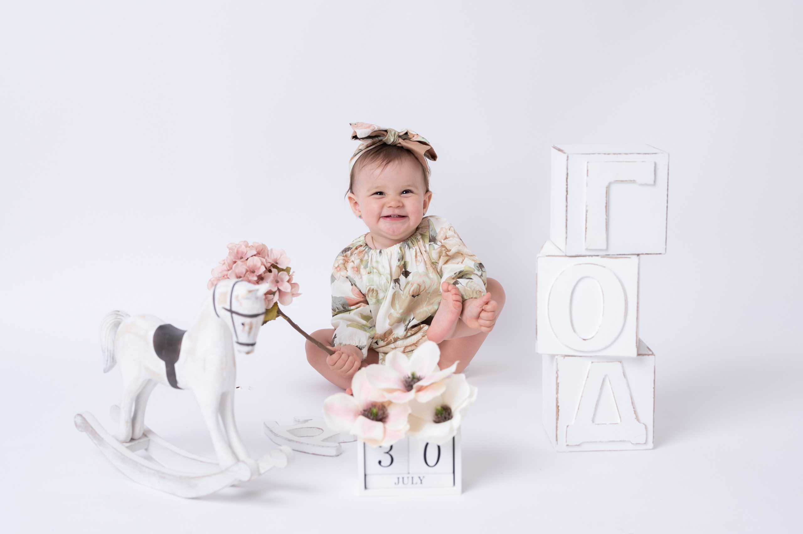 Фотосессия на годик в Москве. Фотограф годовасия