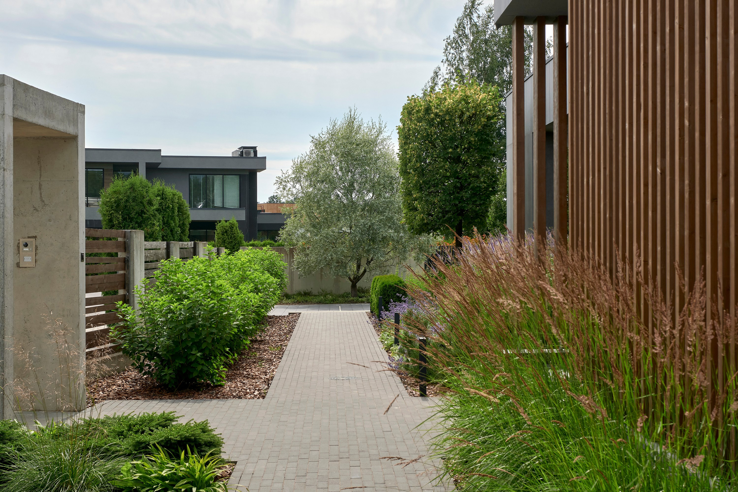 Ландшафтный и интерьерный фотограф Наталья Соловьева. Фотосъемка озеленения территории в КП Репинская Усадьба-4 для ландшафтной студии Аквилегия | interioto