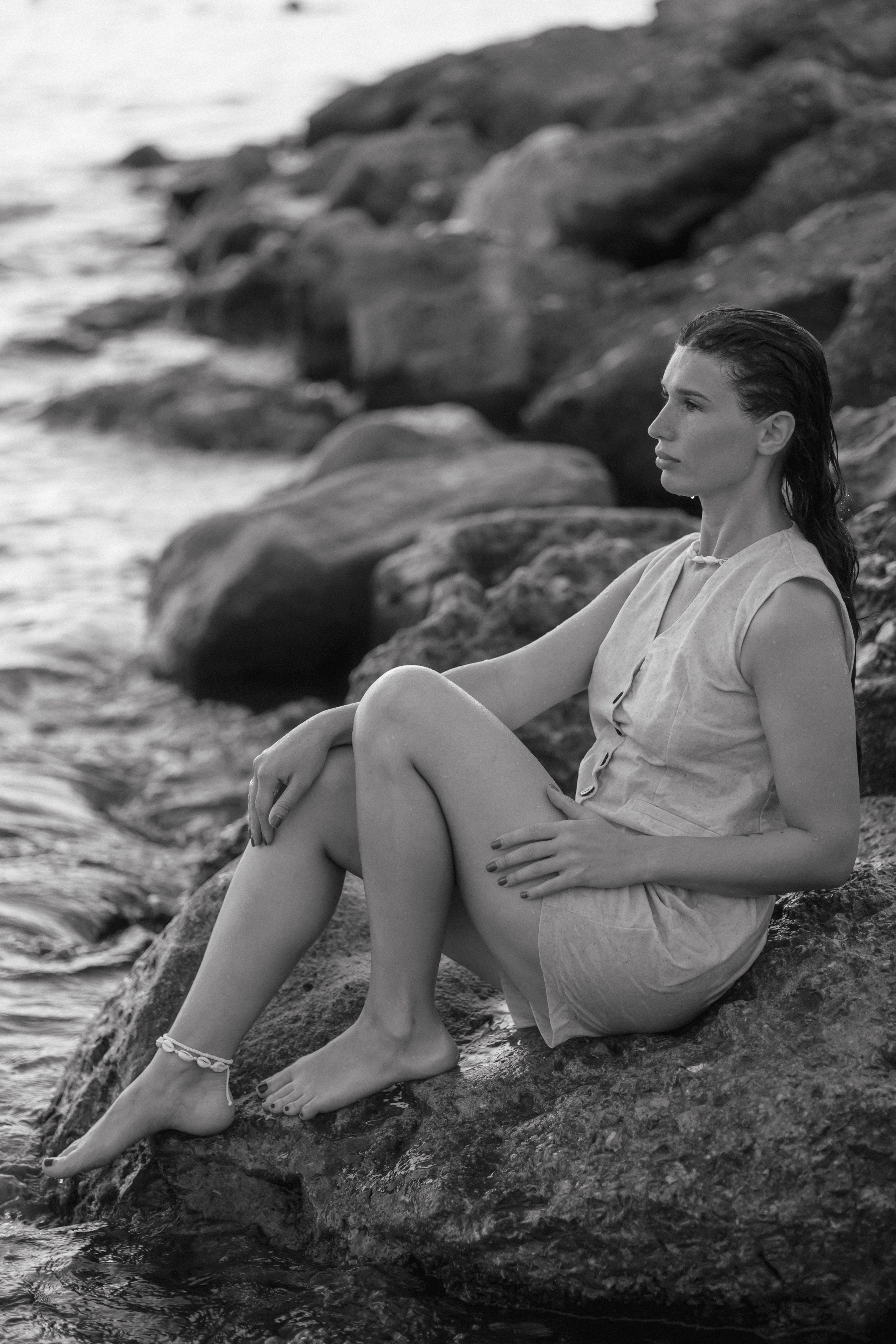 Закат на пляже Метрополь. Семейный и портретный фотограф в Геленджике Любовь Бодрова