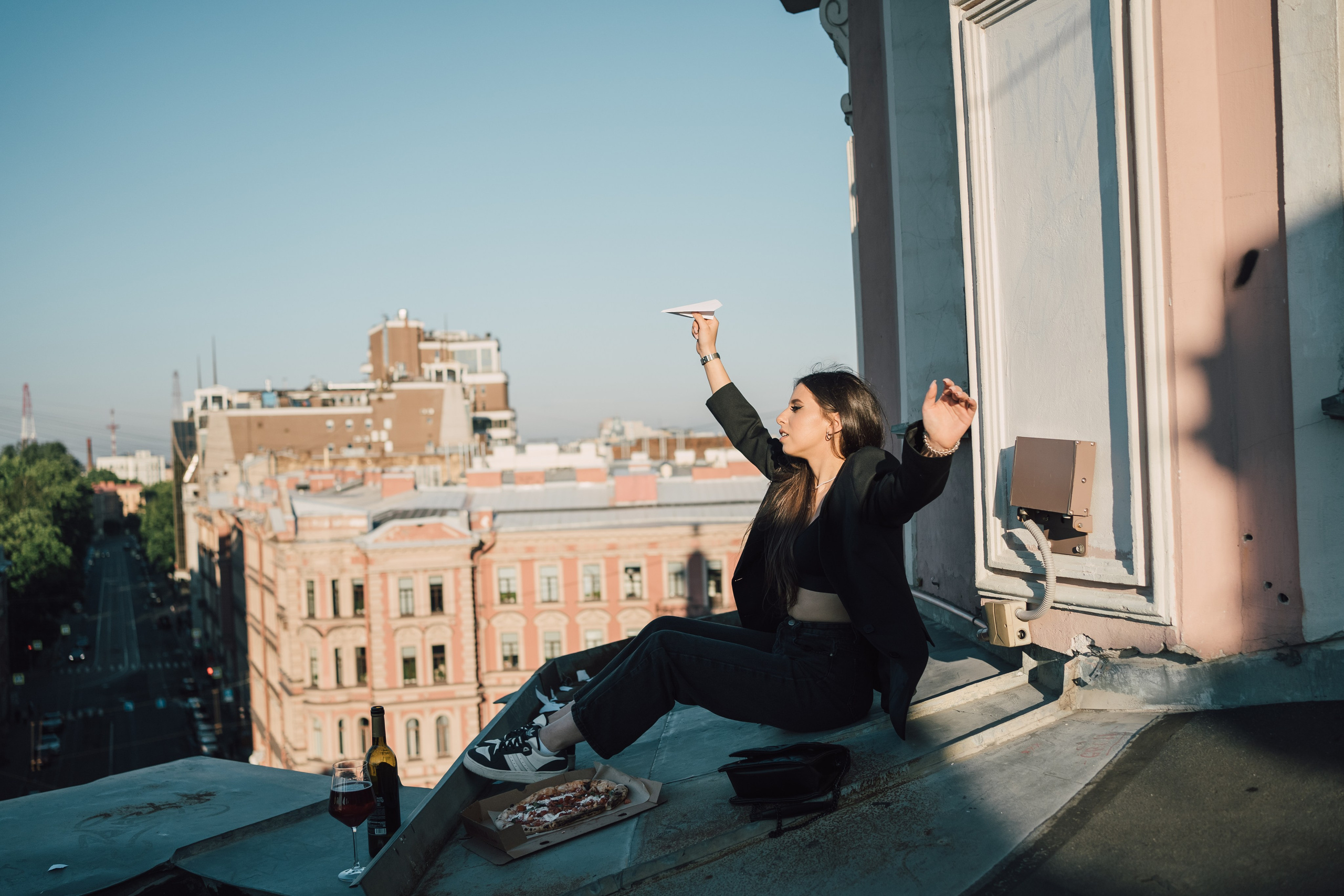 На крыше. Репортажный фотограф в Санкт-Петербурге. Фотограф на мероприятие в СПБ