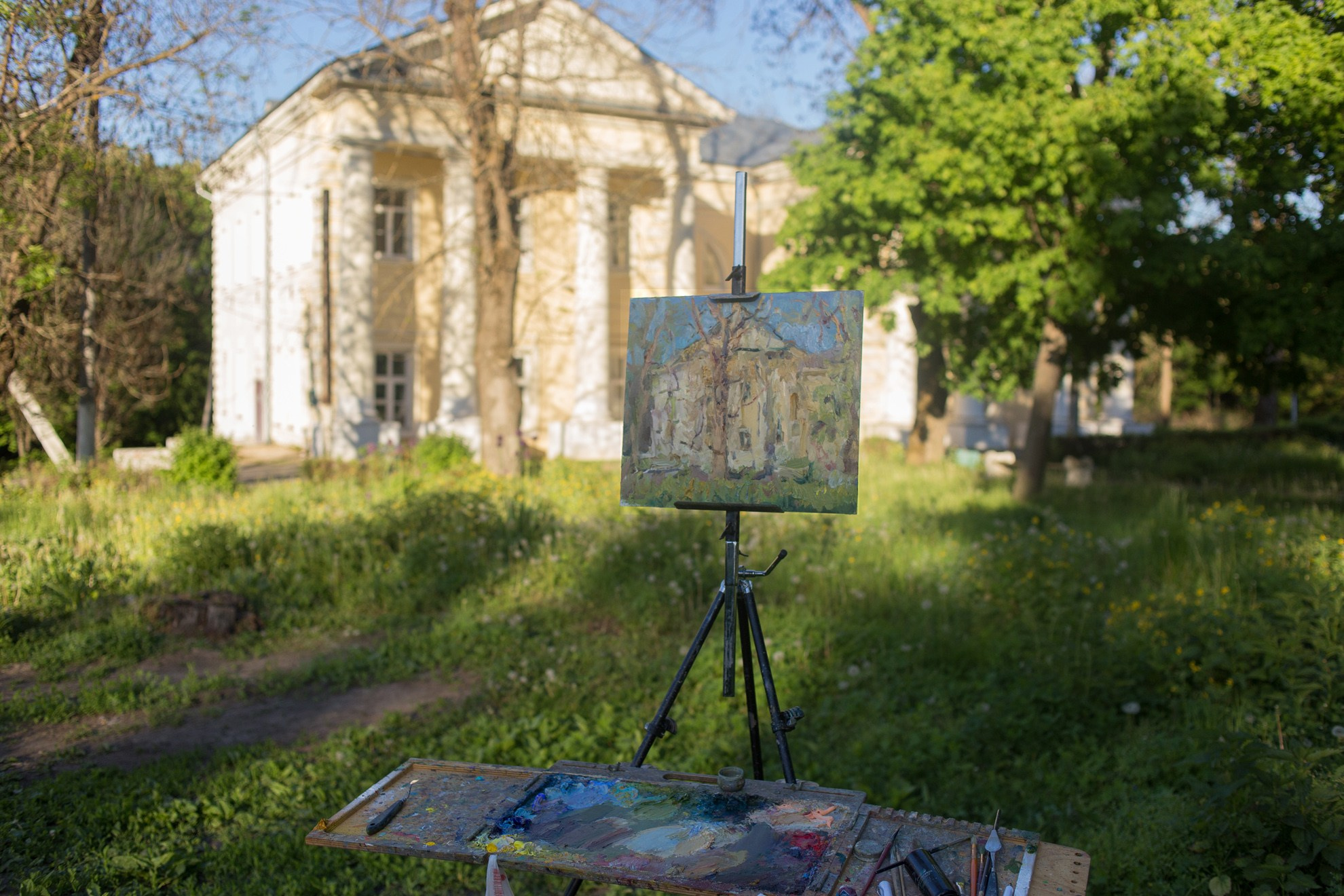 Усадьба Стаховичей. Художник Александр Каверин