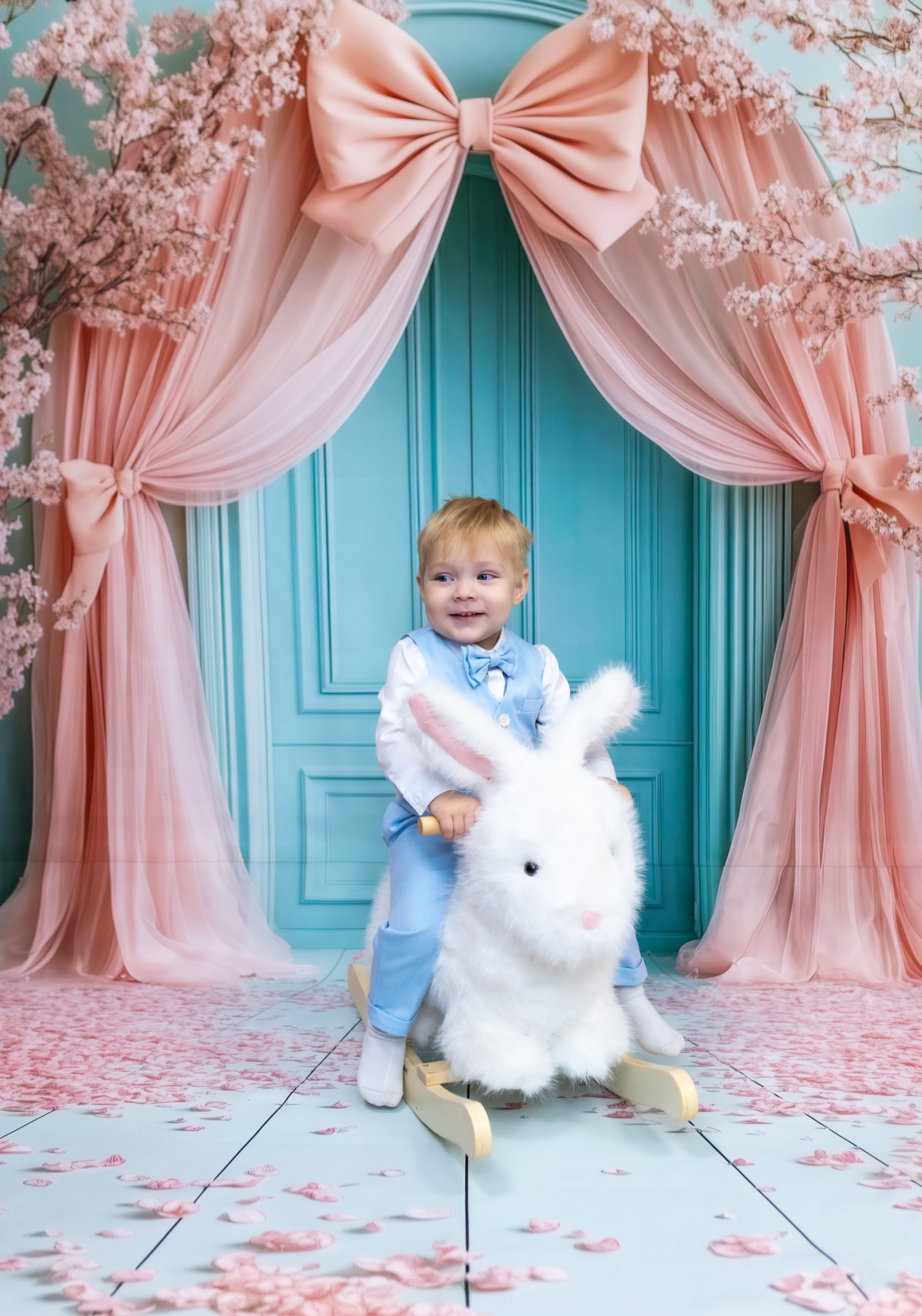 Розовый бант. Фотограф новорожденных. Детский и семейный фотограф Марьяна Юдина