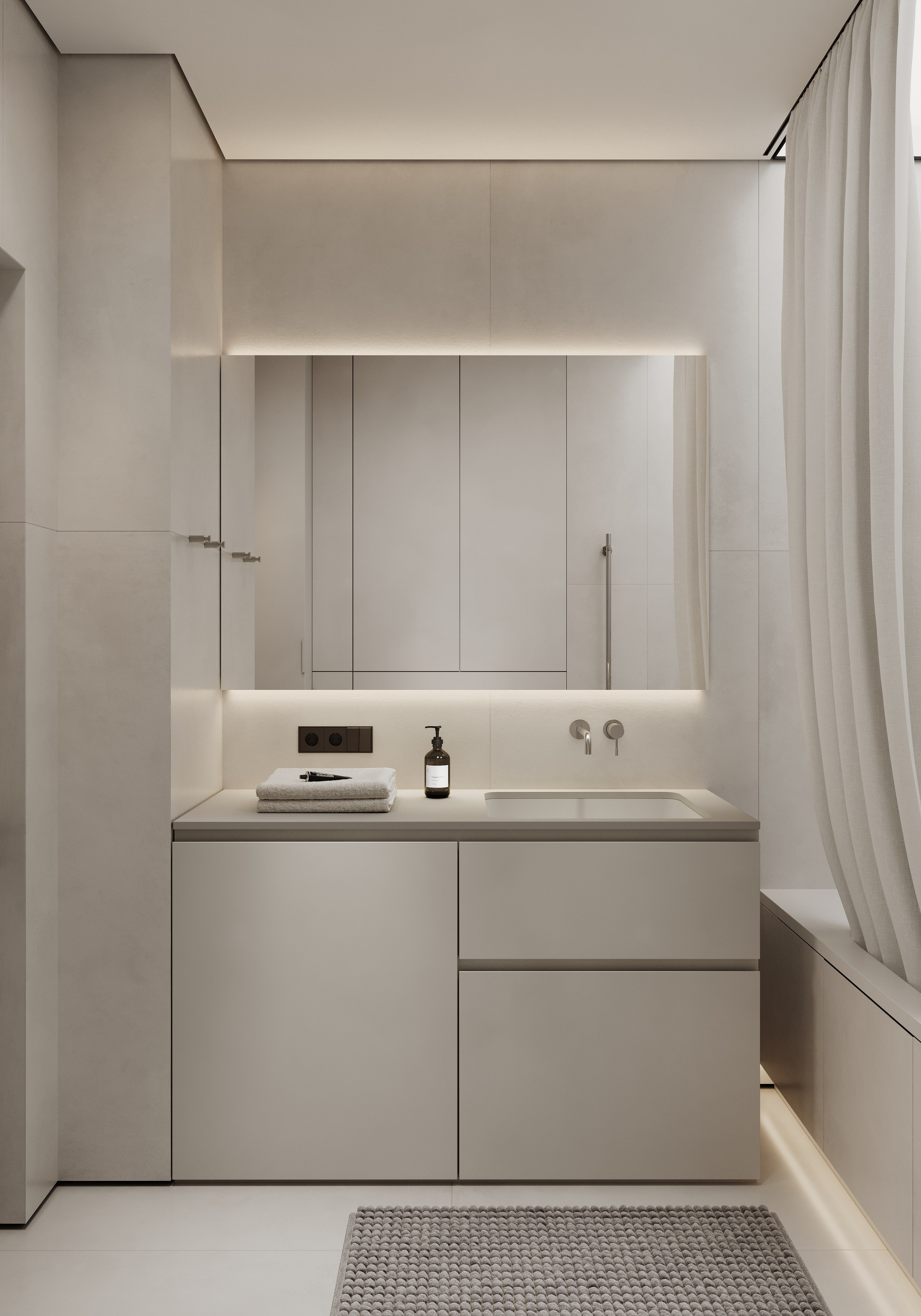 «Manhattan» | Bathroom. Середа Юлия | Визуализация