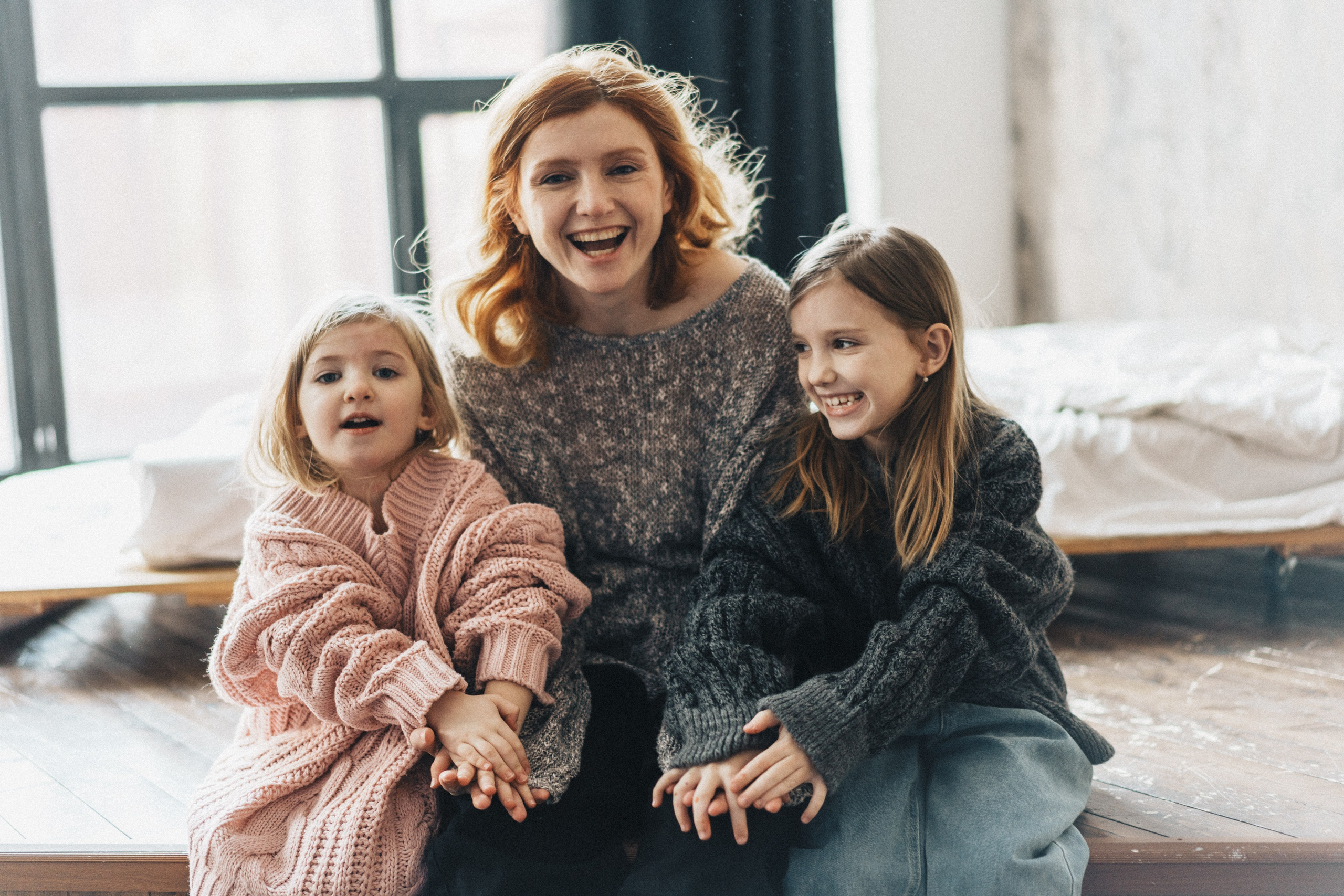 Наташа и девочки в проекте «Хочу как мама». Семейный и детский фотограф и видеограф в Москве, Серпухове и Тарусе Валерия Сорокина