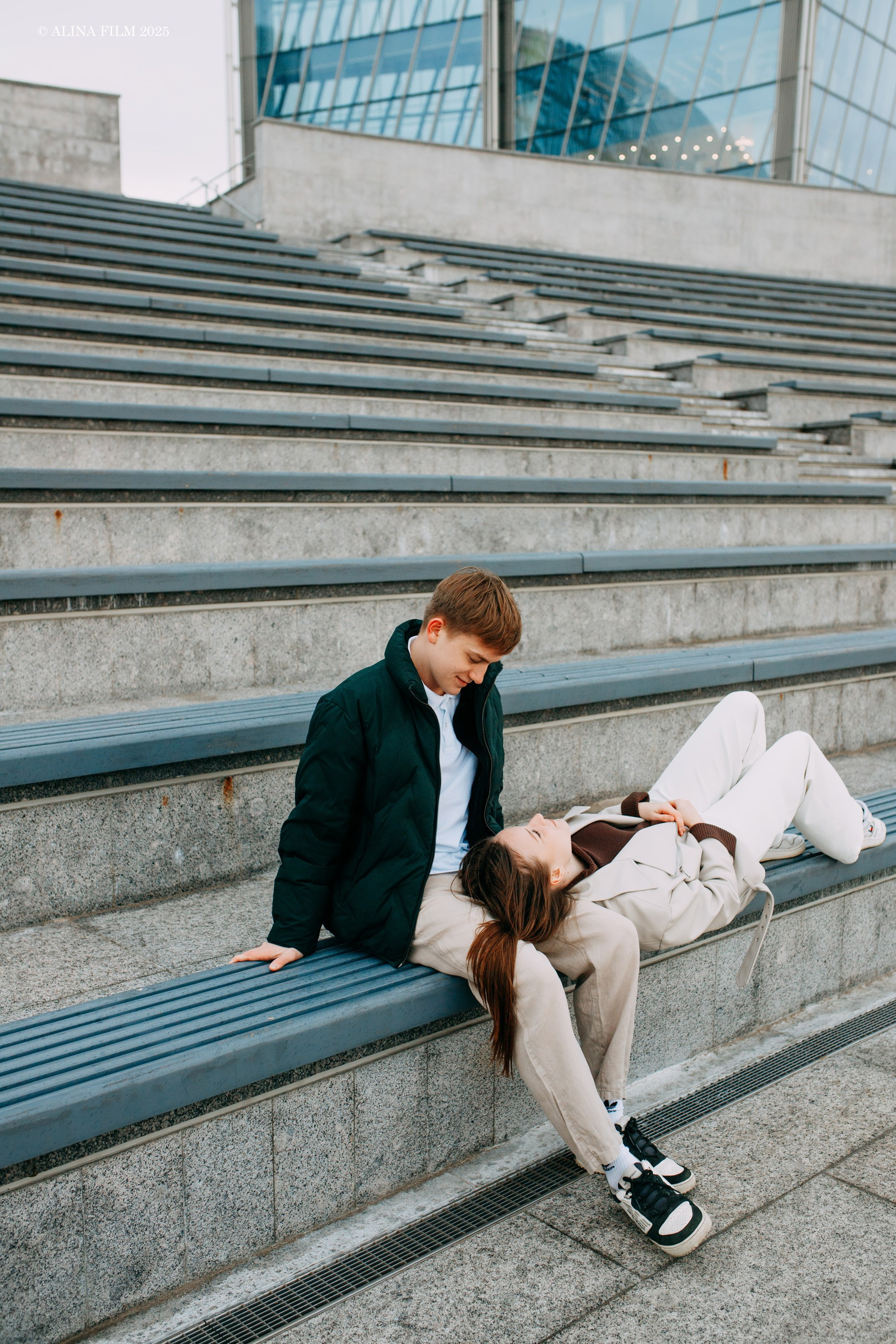 Фотосессия у Лахты (лавстори). Фотограф в Санкт-Петербурге Alina Film