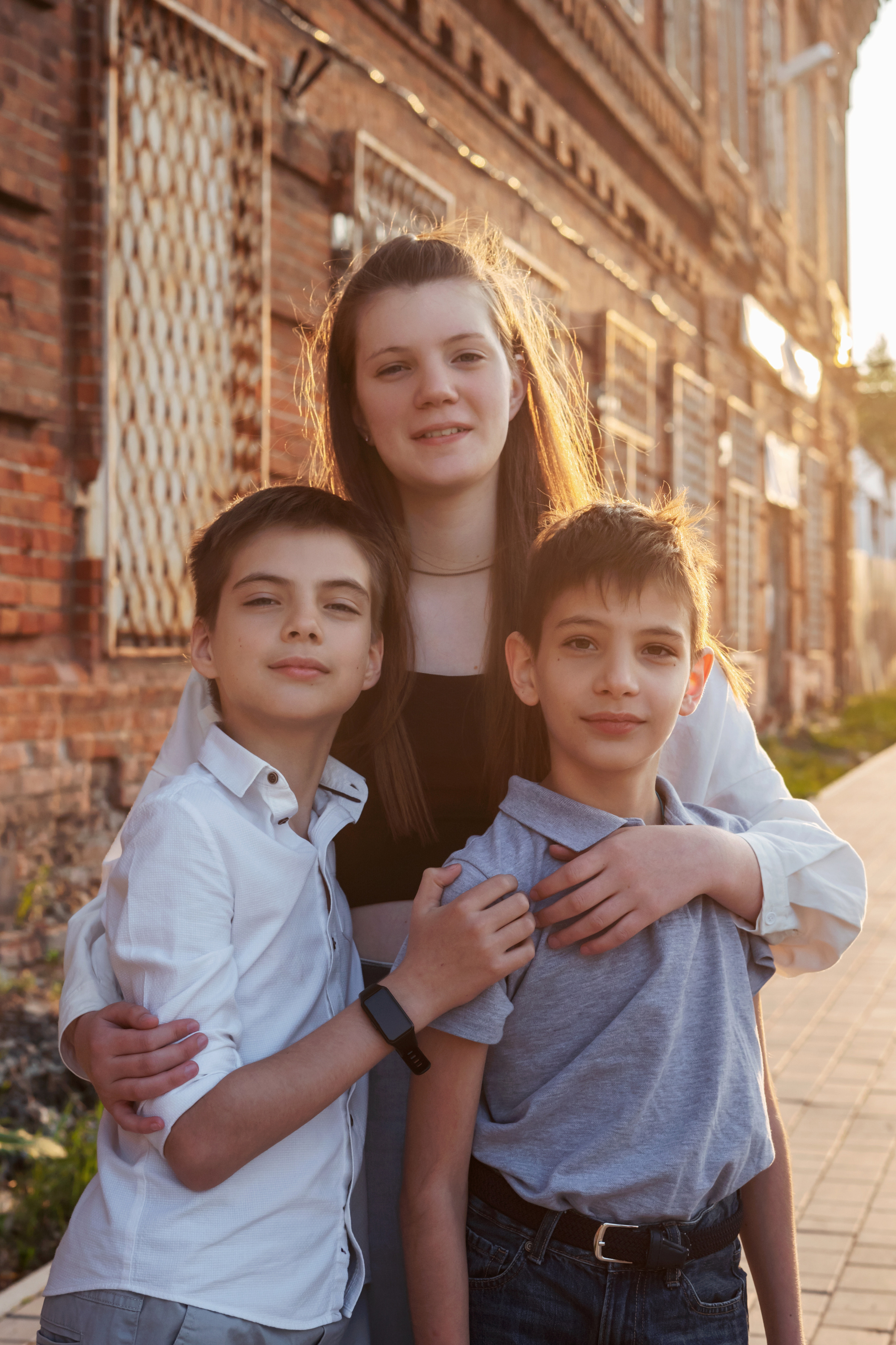 Большая семья. Фотопрогулка в Тобольске. Мила Посвит Фотограф новорожденных в Тобольске