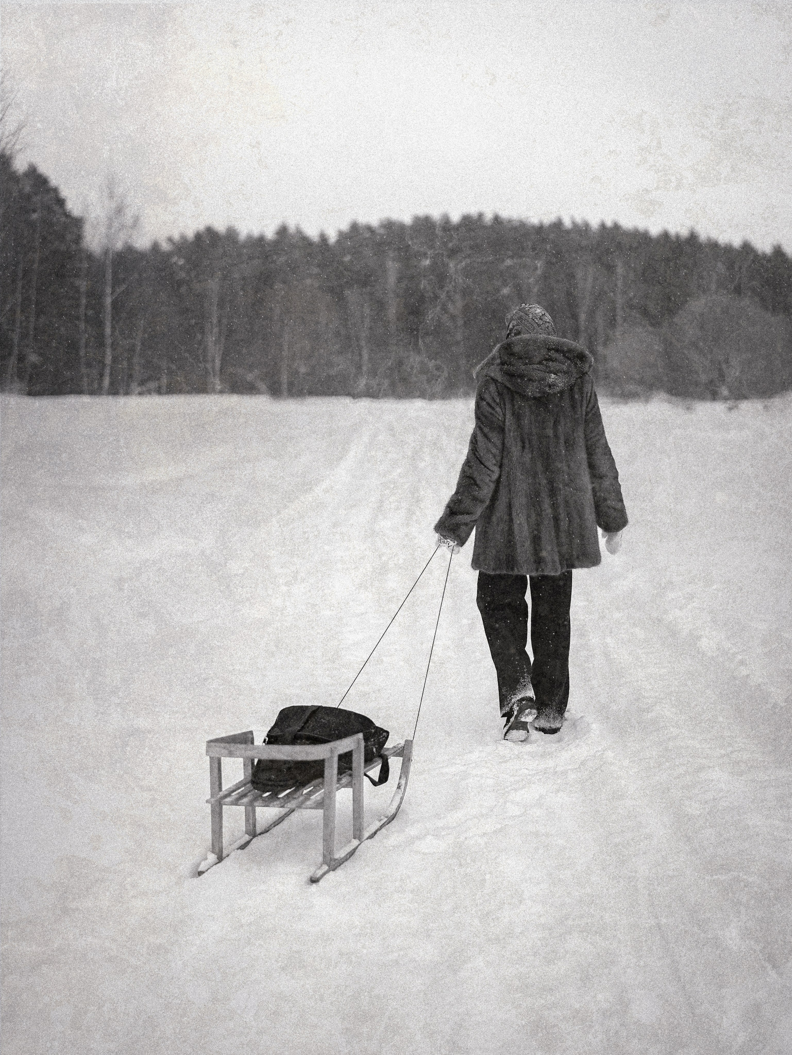 Ольга — фотосессия в зимнем стиле. Фотограф Москва