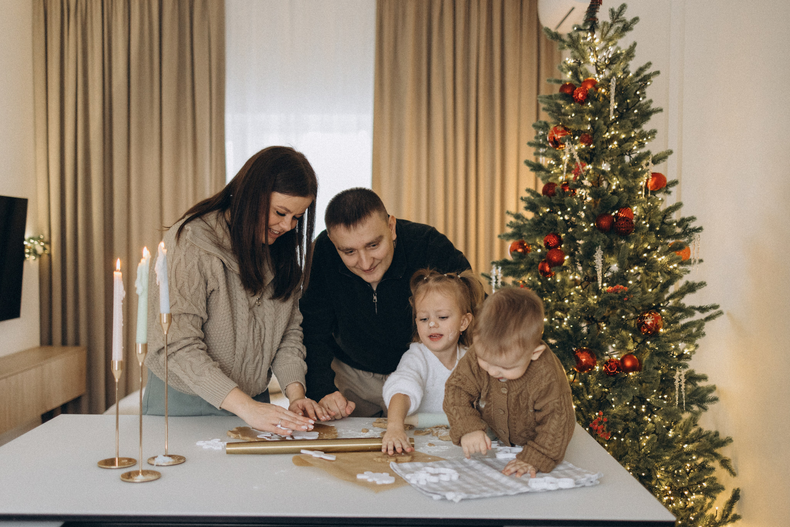 Новый года дома. Семейный и детский фотограф в Тюмени Вика Алленова