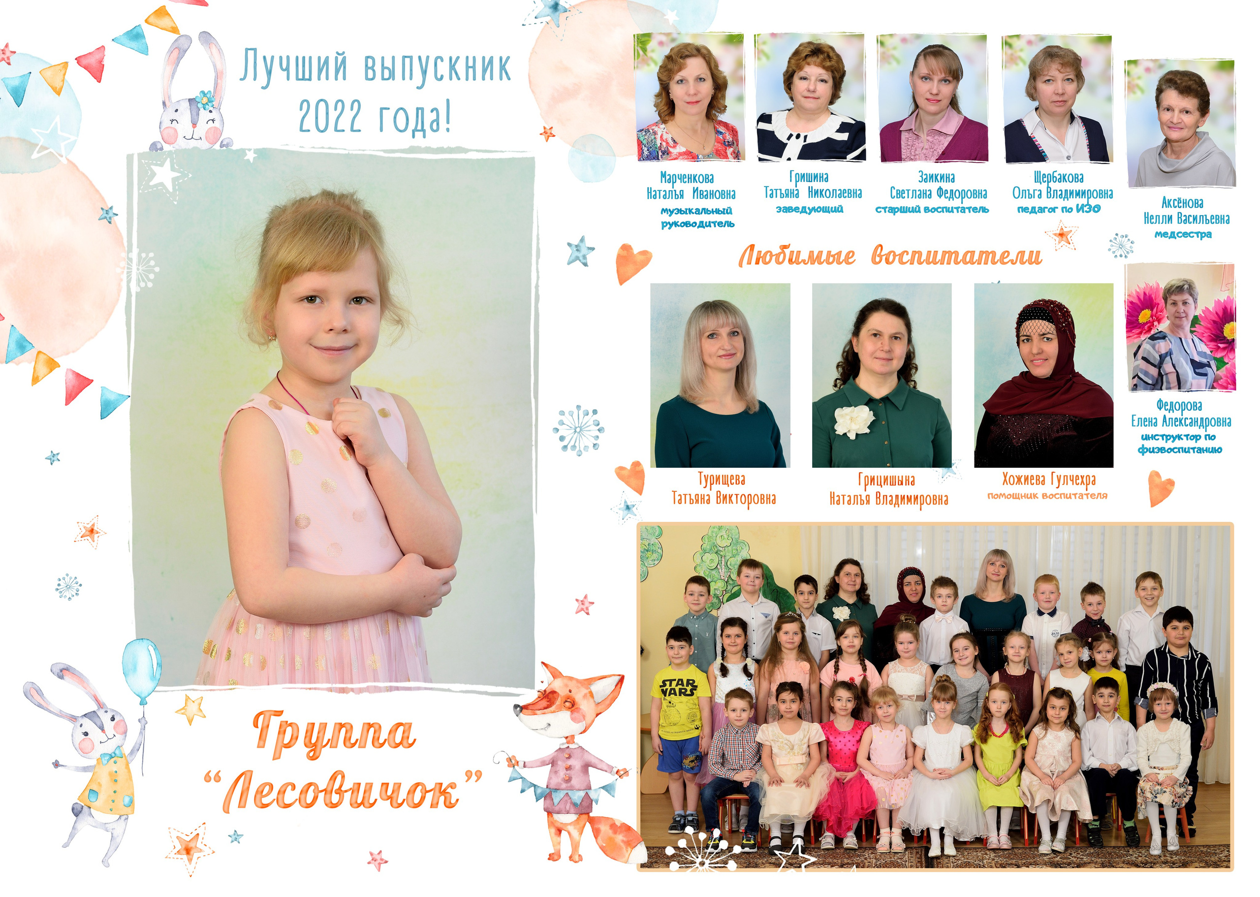 11-Альбом на 3-4 разворотов. Выпускные альбомы для школ и детских садов Александр и Динара