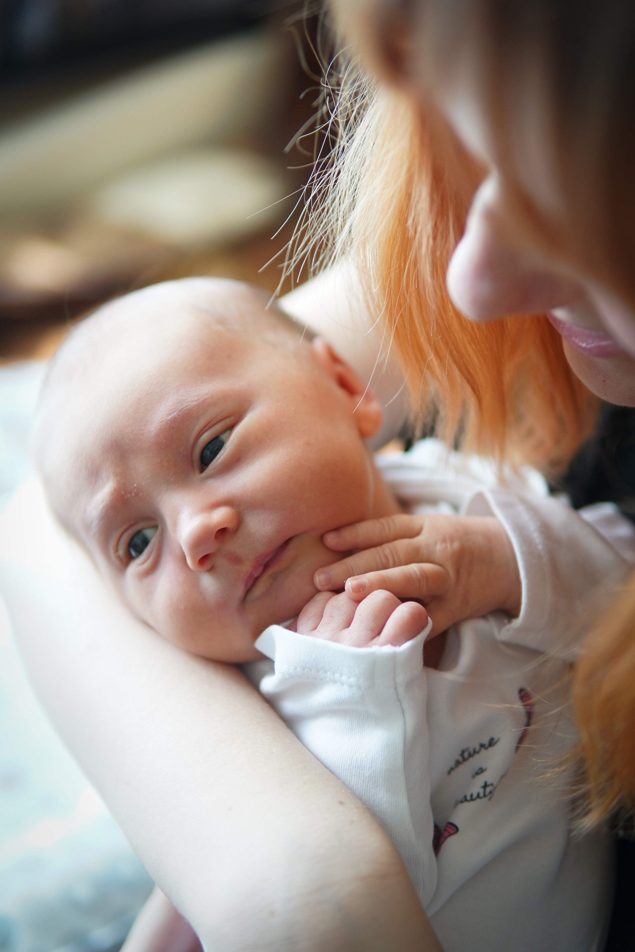 Съемка новорожденного с мамой. Фотограф Наталья Погодина в г. Обнинске