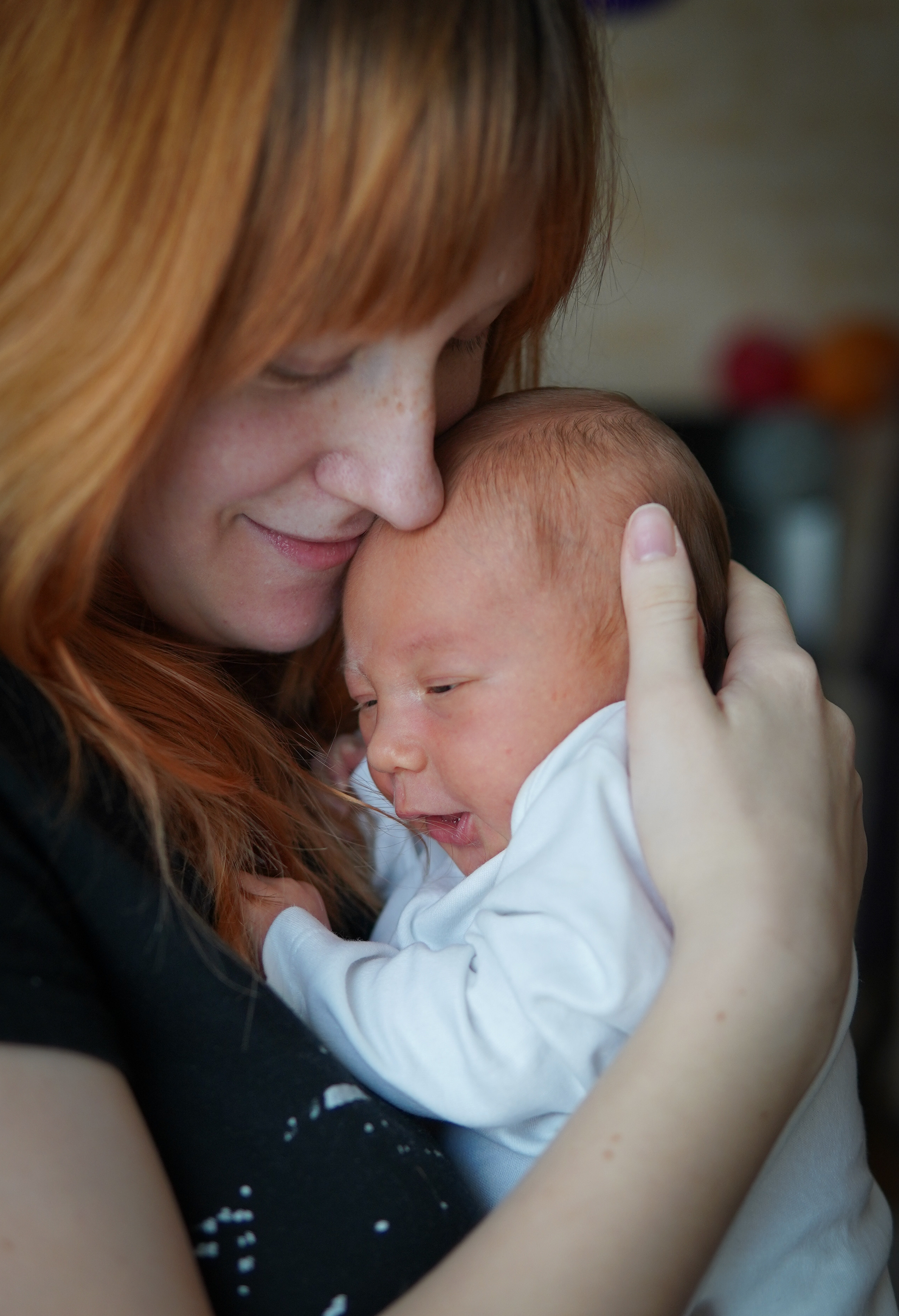 Съемка новорожденного с мамой. Фотограф Наталья Погодина в г. Обнинске