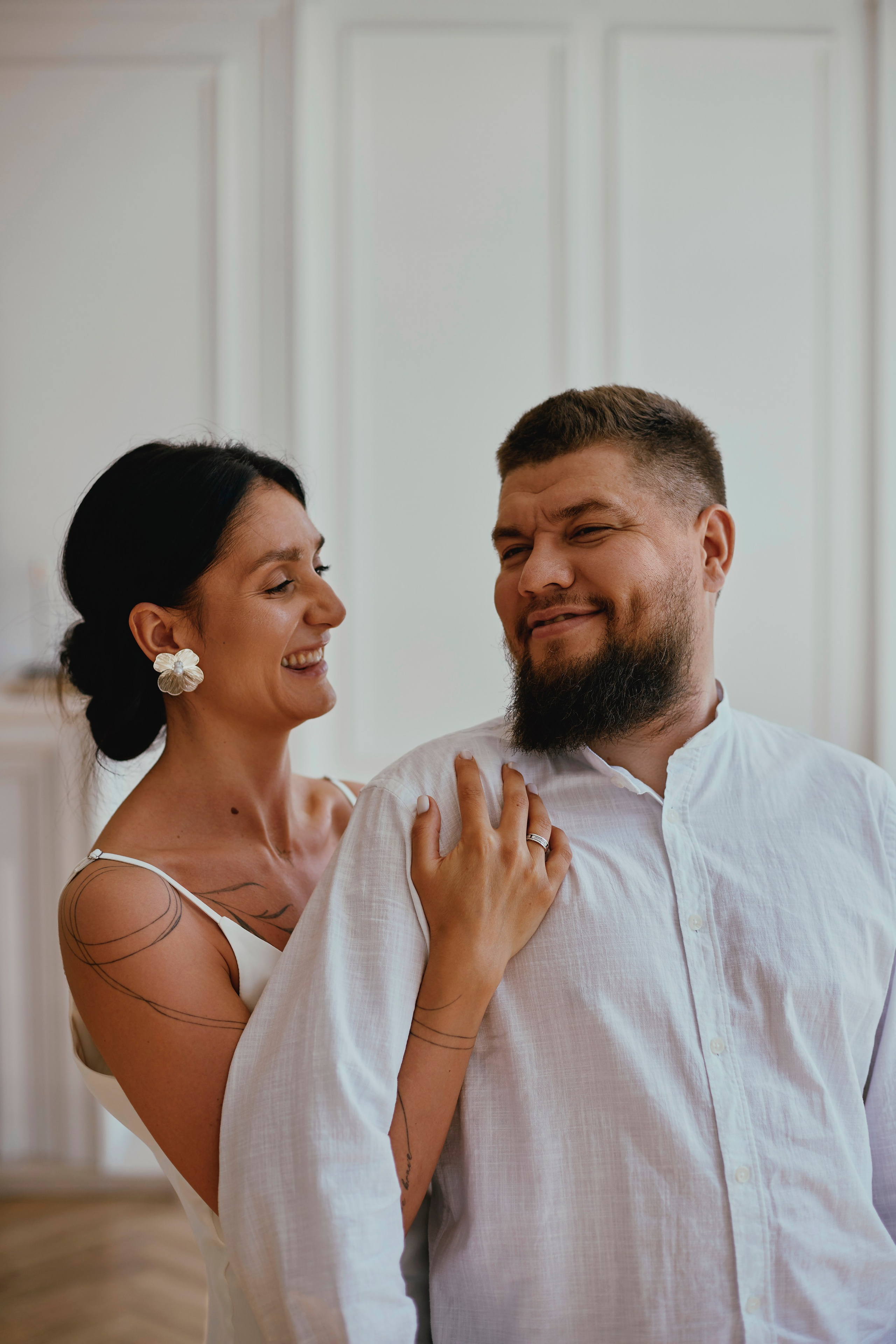 Настя и Коля. Свадебная фотосъёмка в студии. Семейный фотограф Бредик Екатерина