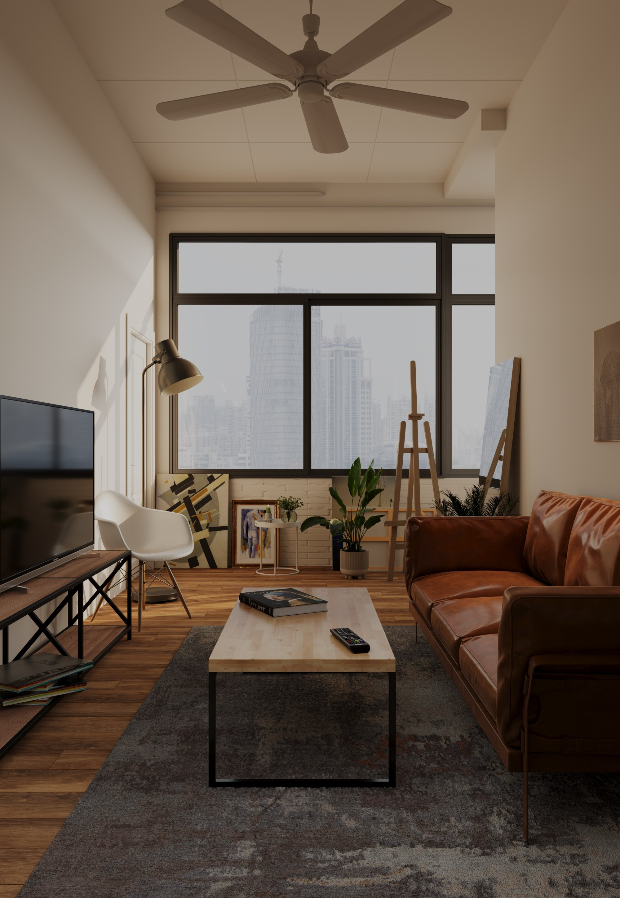 Loft. 3D Визуализация интерьеров жилых и коммерческих помещений