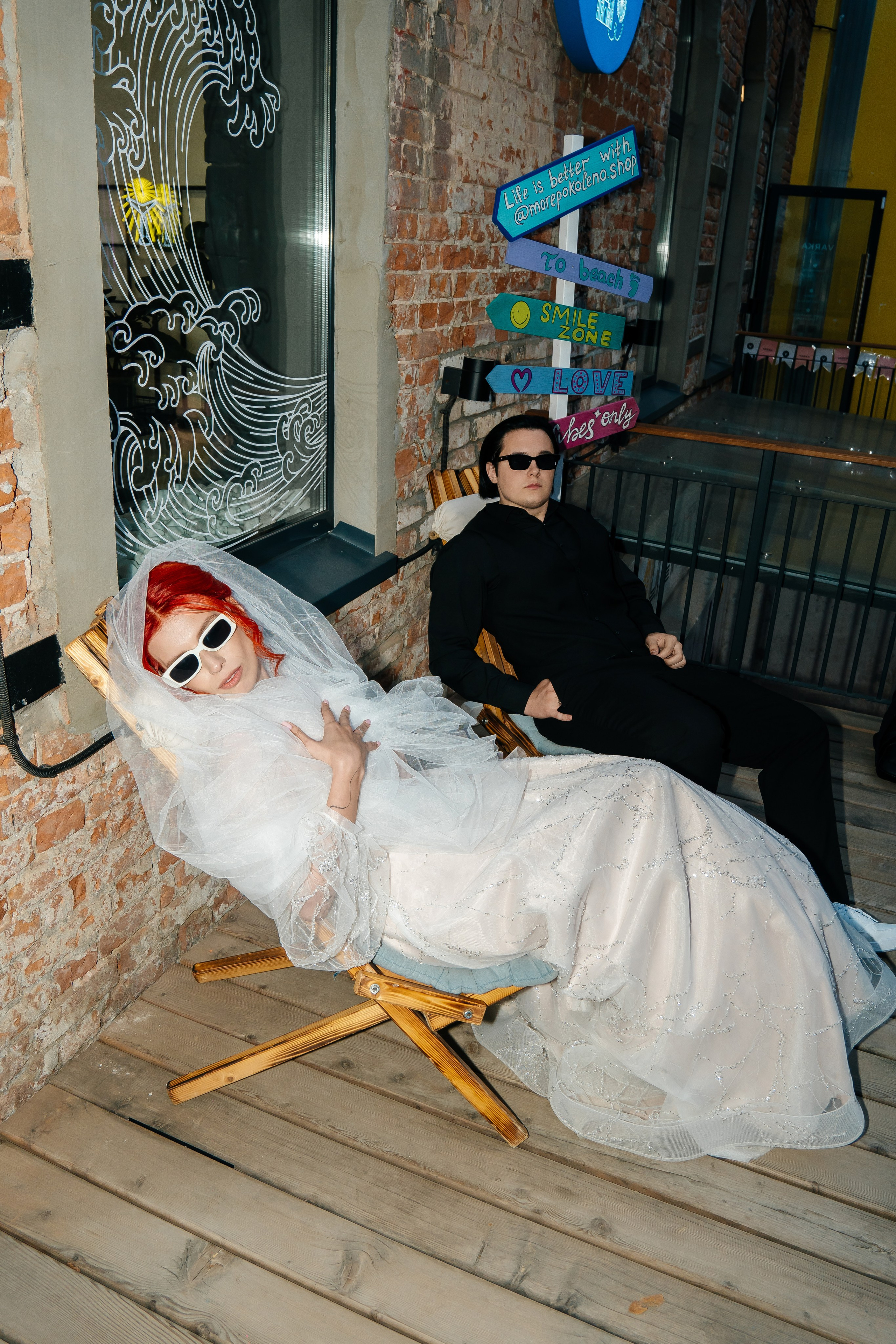 Свадебная фотография с вспышкой в лоб 