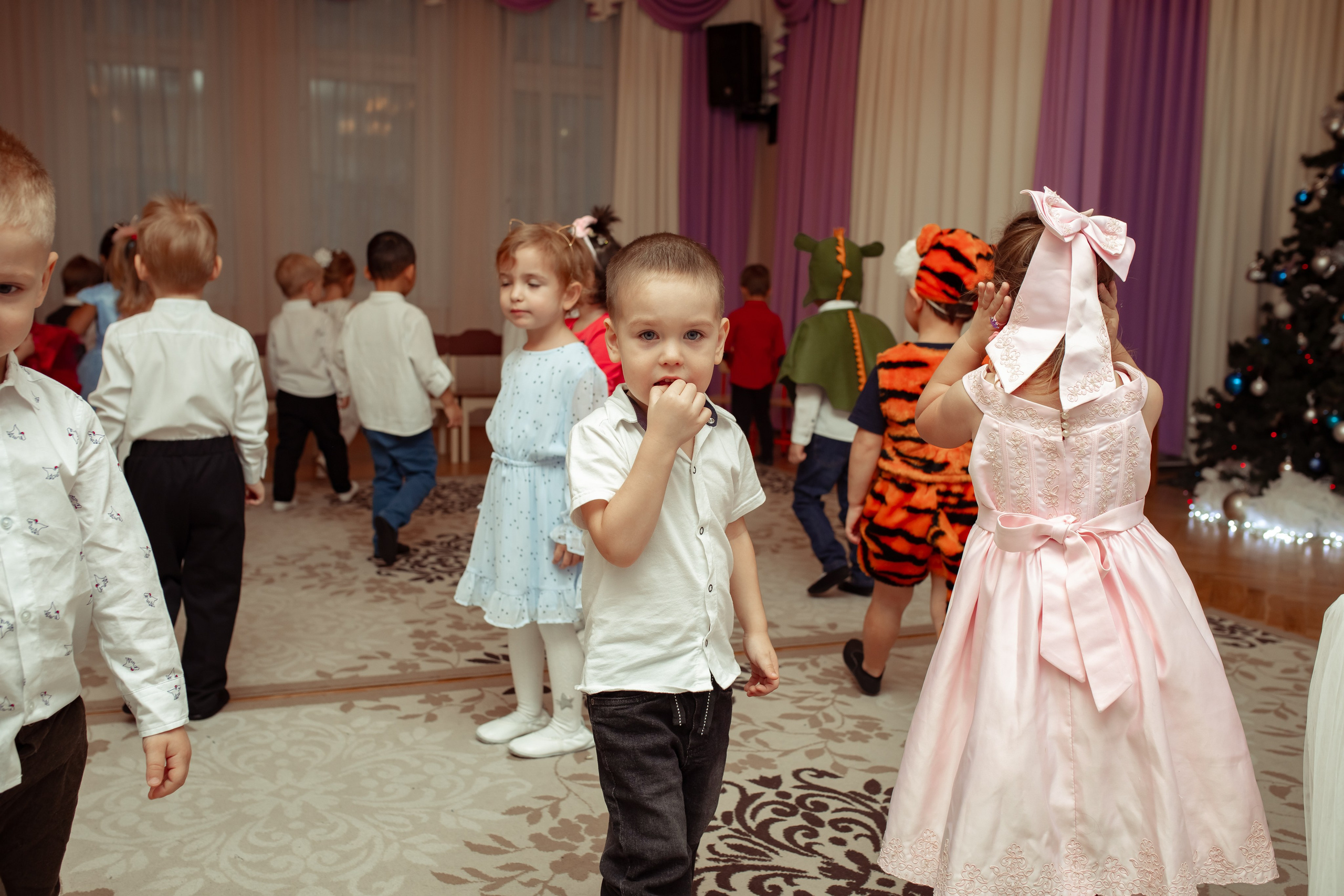 Новогодний утренник в детском саду. Семейный и детский фотограф в Москве Дорогова Екатерина
