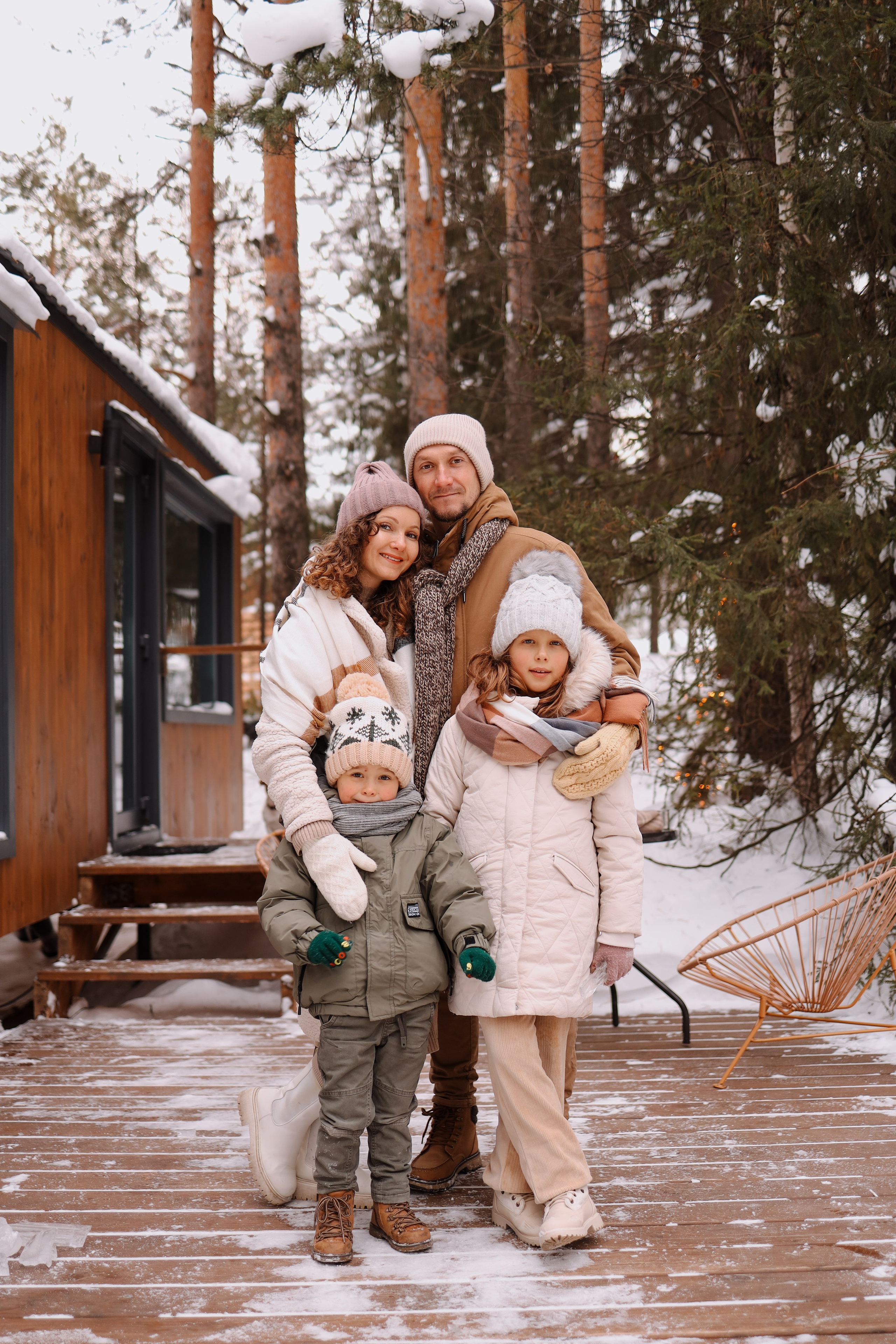 Семья, домик, зима. Marina Shakirova Photography