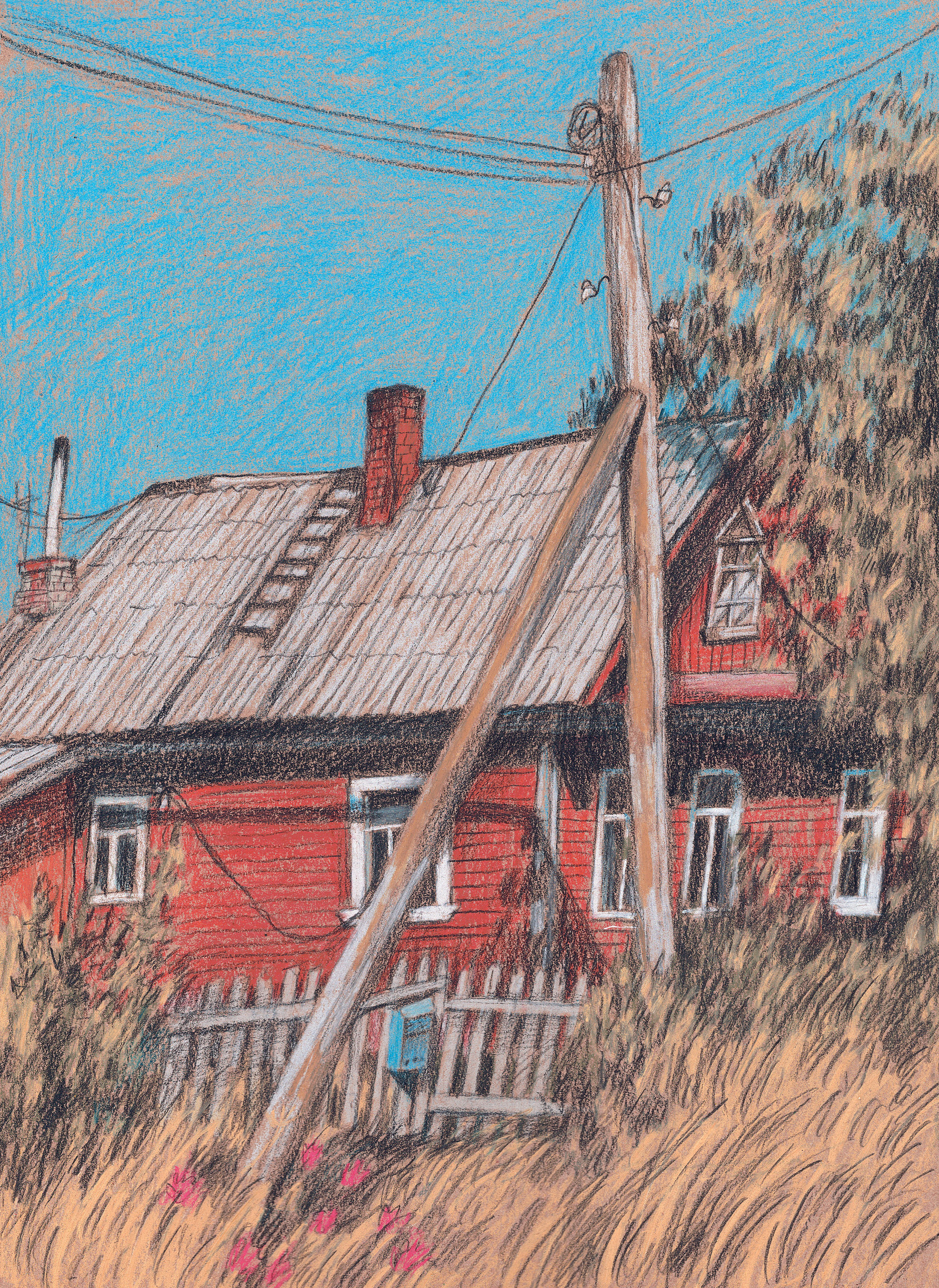 Домики. Художник Карина Милосердова