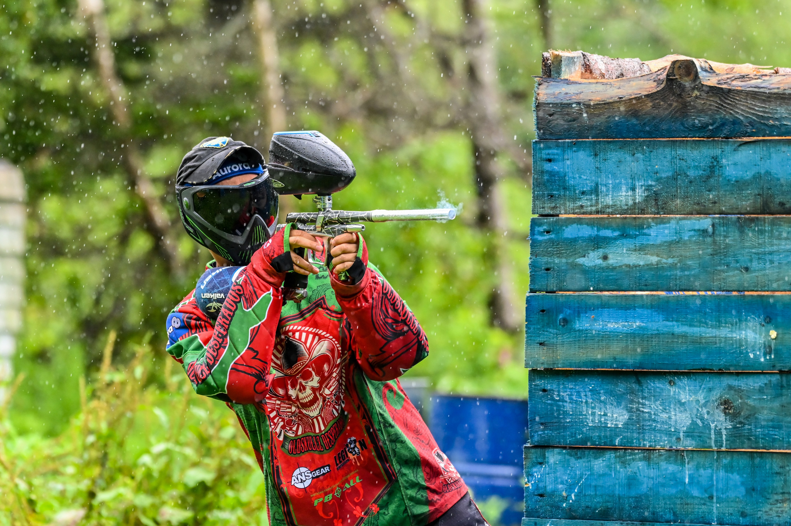 Пейнтбол в Дождь. Фоторепортажи Сахалина
