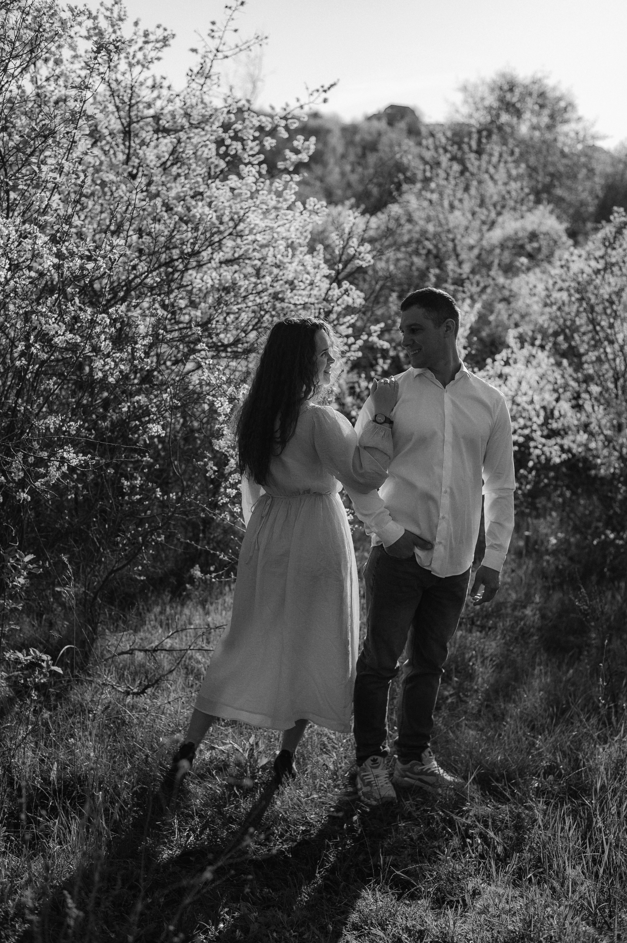 Настя, Антон и цветущие сады. Фотограф Мария Стрелкова